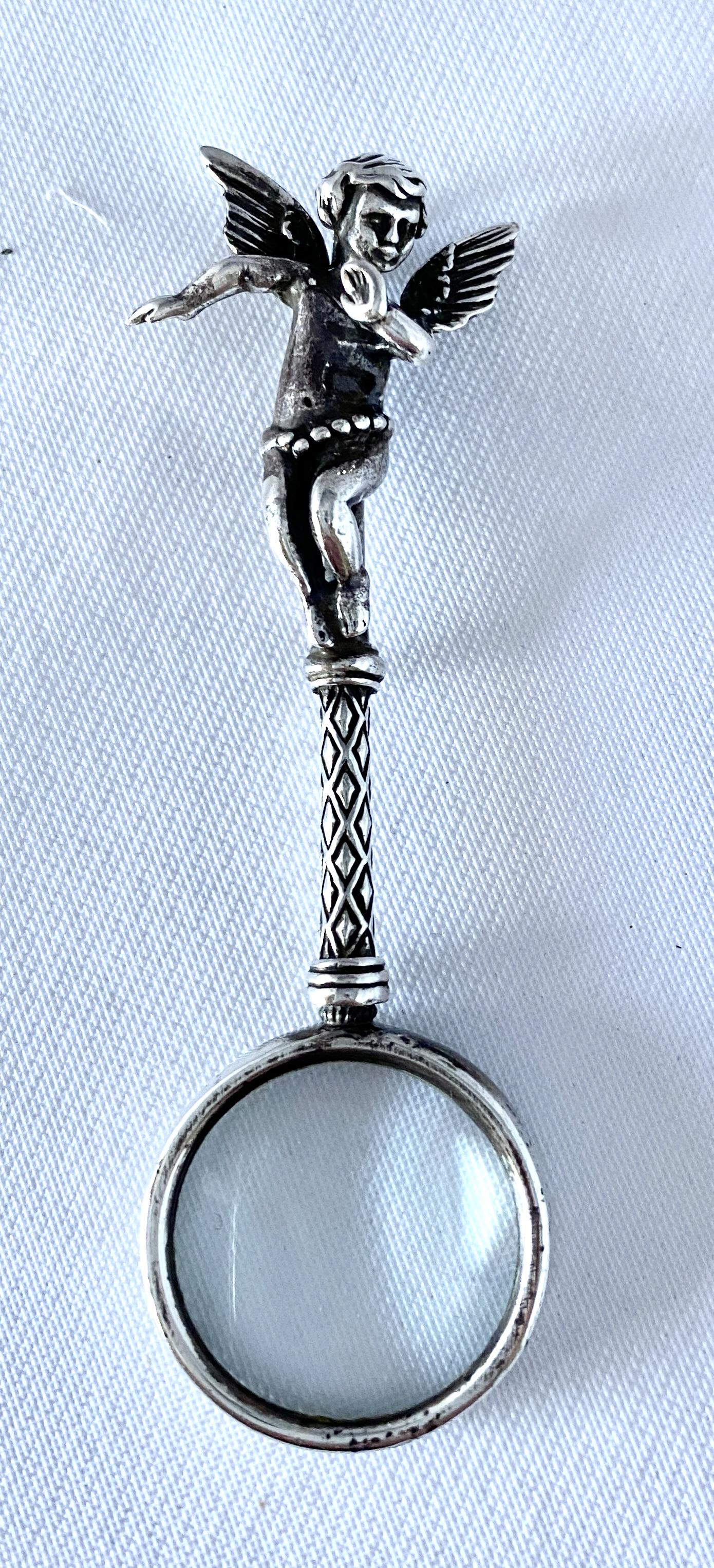 Silver Mounted Magnifying Glass c.1900 (1 of 6)