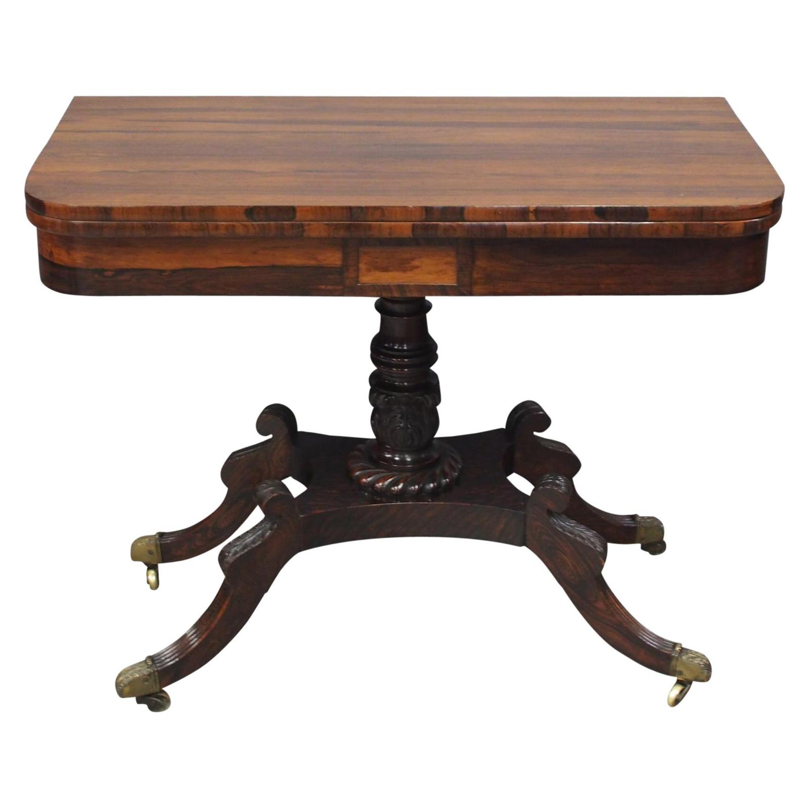 Scottish Regency Rosewood Card Table (1 of 8) Scottish Regency Rosewood Card Table (1 of 8)