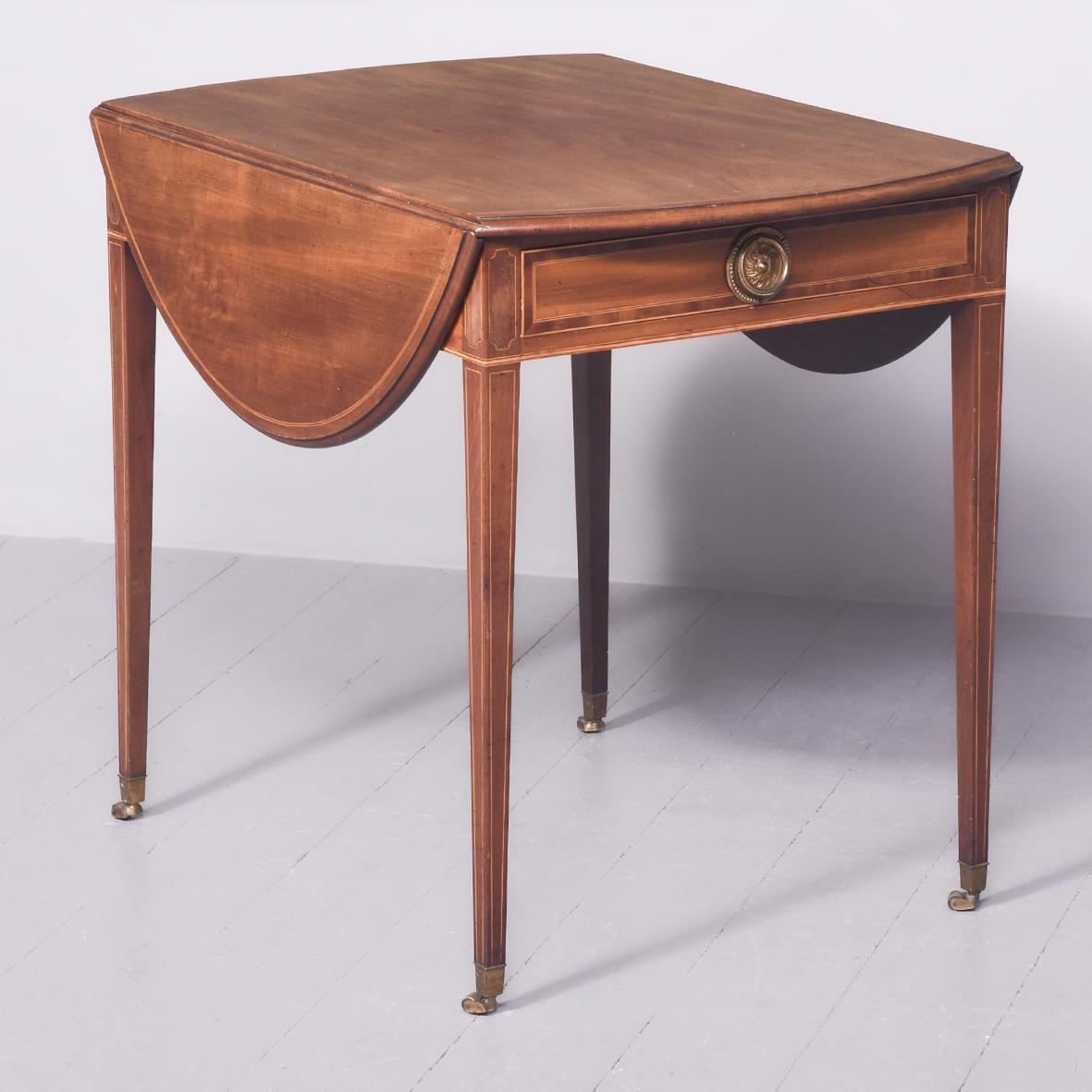 Quality Inlaid Mahogany George III Pembroke Table (1 of 10)
