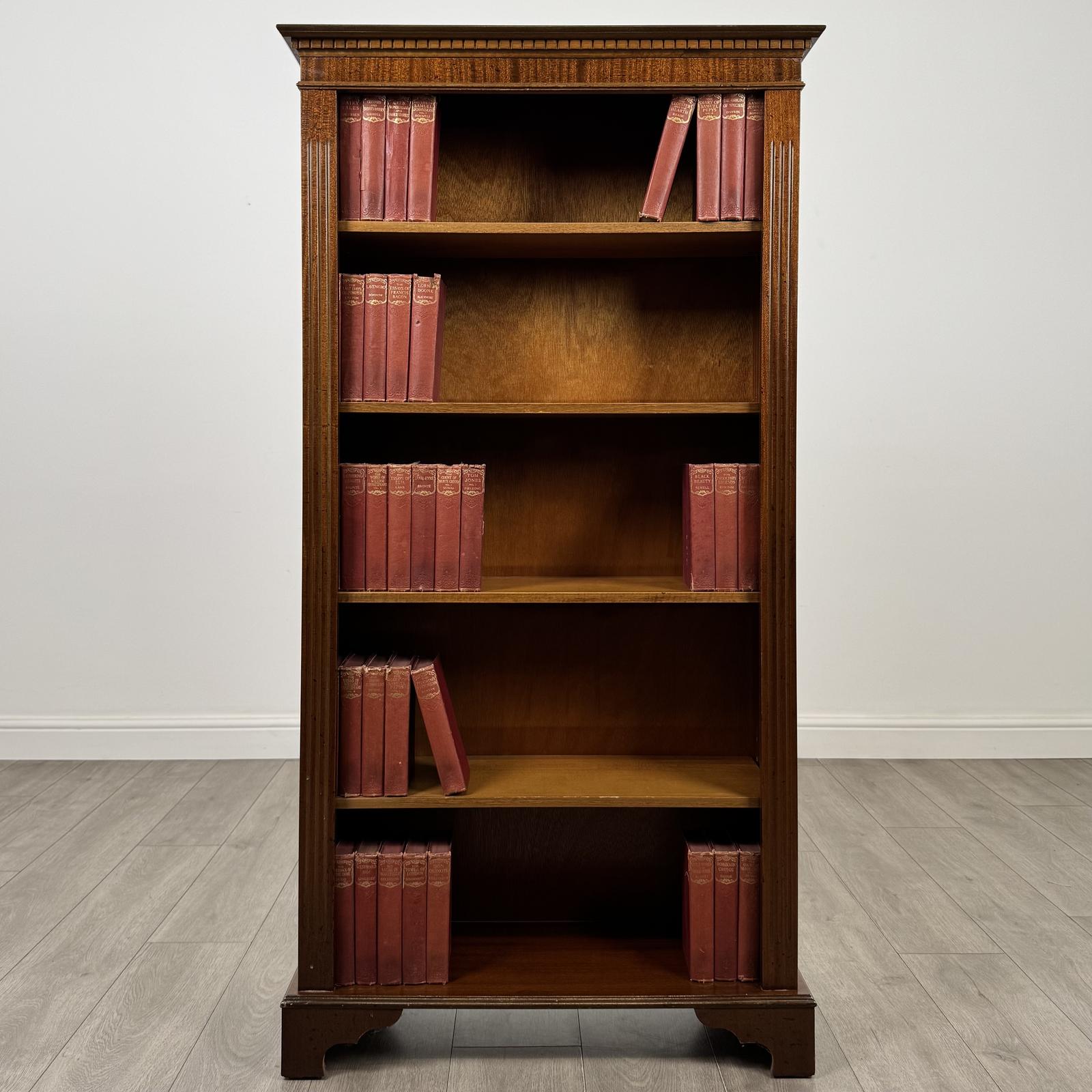 Antique 20th Century Large Open Bookcase in Mahogany (1 of 10) Antique 20th Century Large Open Bookcase in Mahogany (1 of 10)