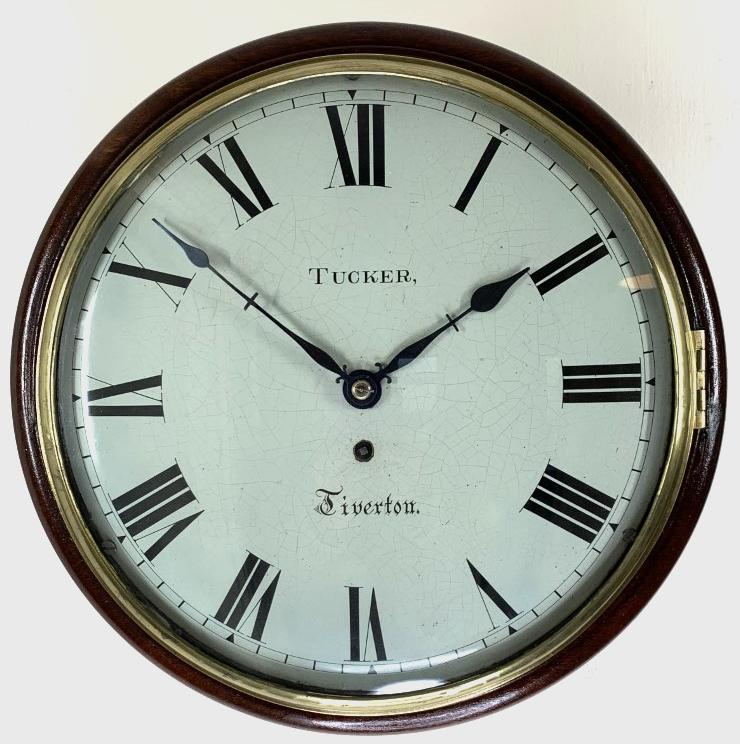 Convex Dial Georgian Fusee Wall Clock by Renowned Clockmakers (1 of 11) Convex Dial Georgian Fusee Wall Clock by Renowned Clockmakers (1 of 11)