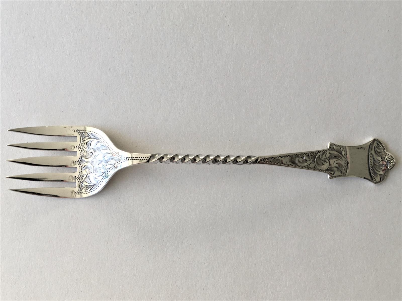 Delightful Edwardian Silver Sardine / Oyster Fork (1 of 5) Delightful Edwardian Silver Sardine / Oyster Fork (1 of 5)