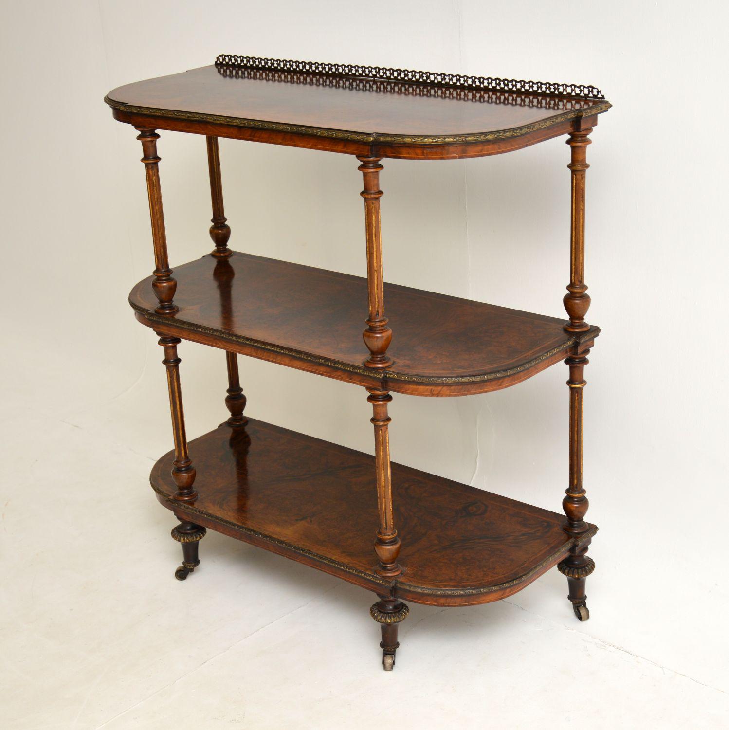 Antique Victorian Burr Walnut & Gilt Bronze Buffet (1 of 12) Antique Victorian Burr Walnut & Gilt Bronze Buffet (1 of 12)