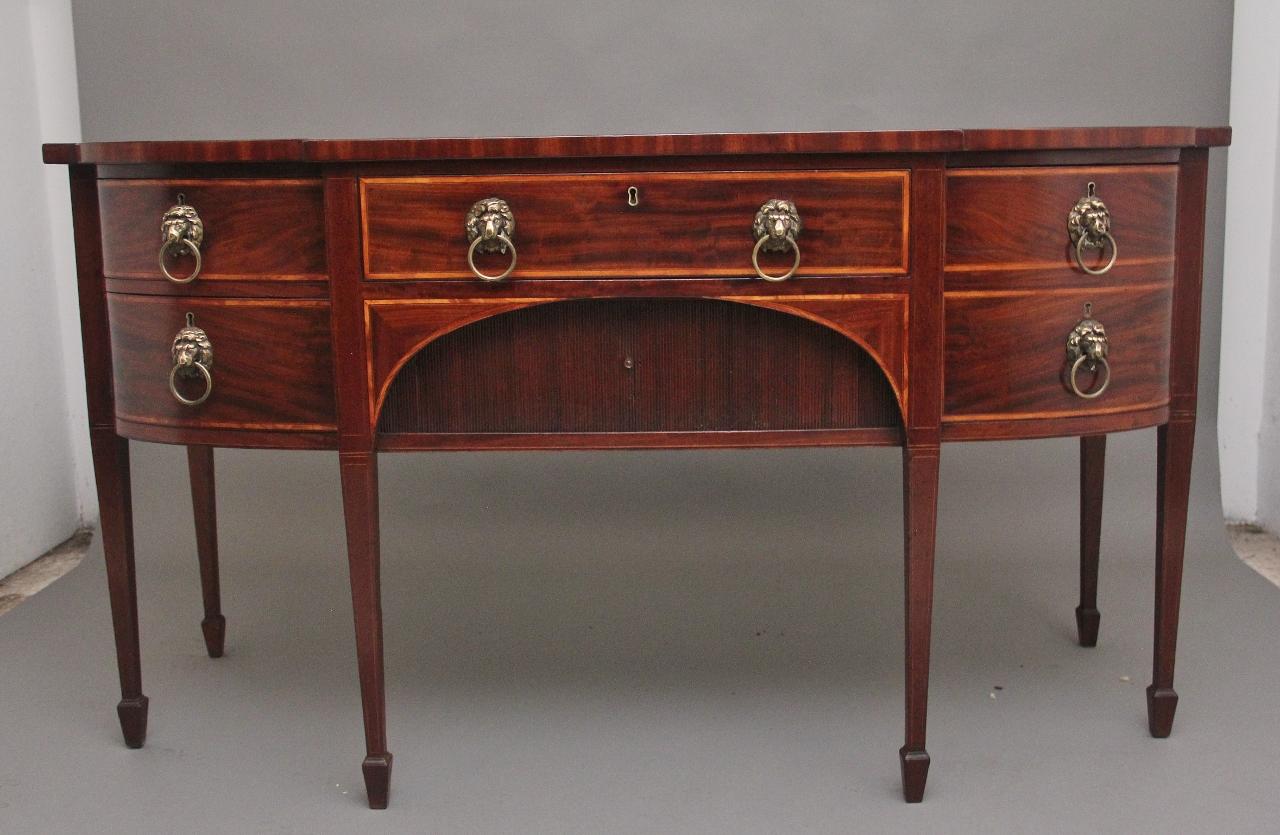 19th Century Mahogany Inlaid Sideboard (1 of 12)