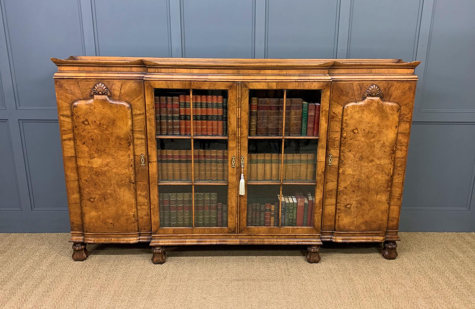Large Burr Walnut Bookcase (1 of 21)