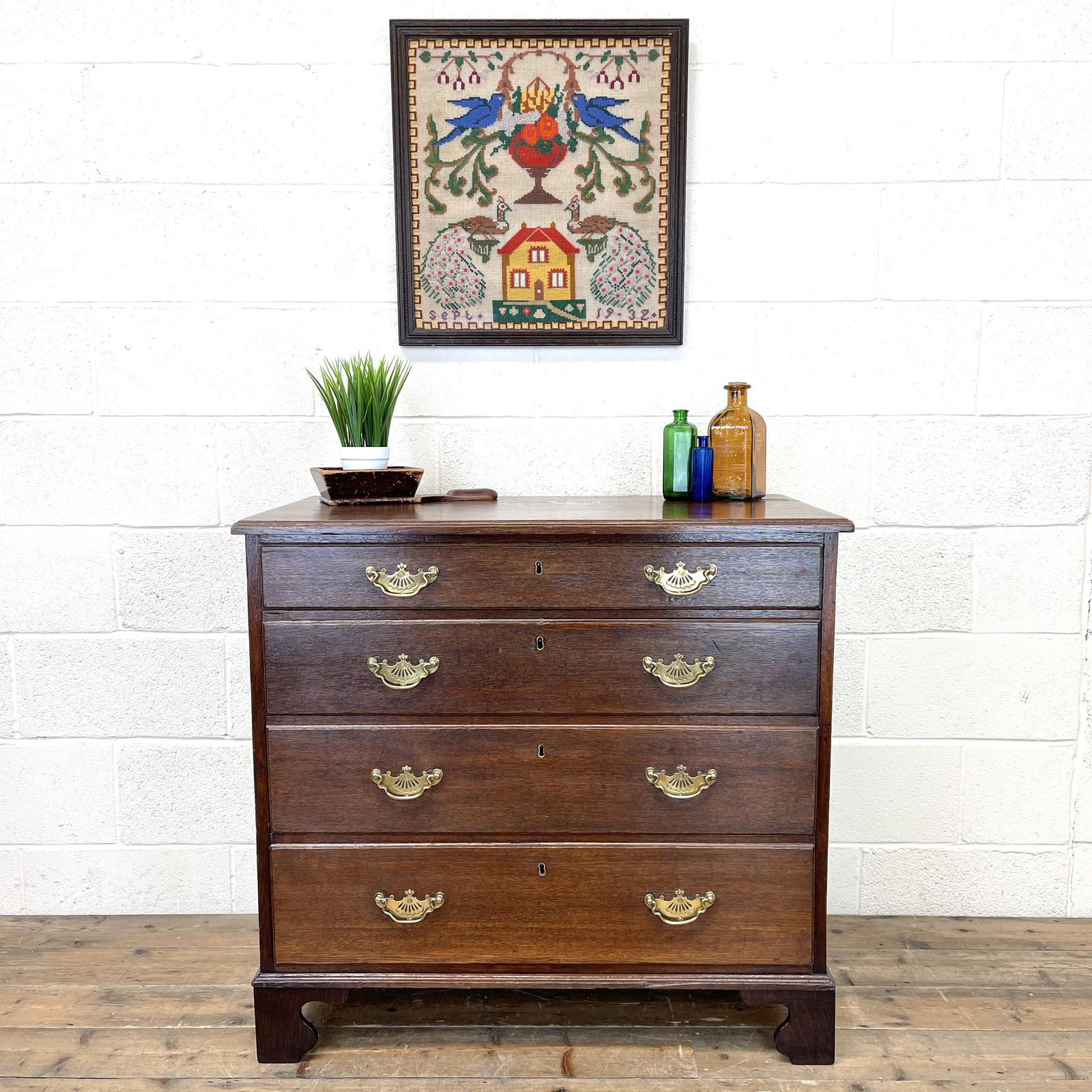 19th Century Antique Oak Chest of Drawers (1 of 9) 19th Century Antique Oak Chest of Drawers (1 of 9)