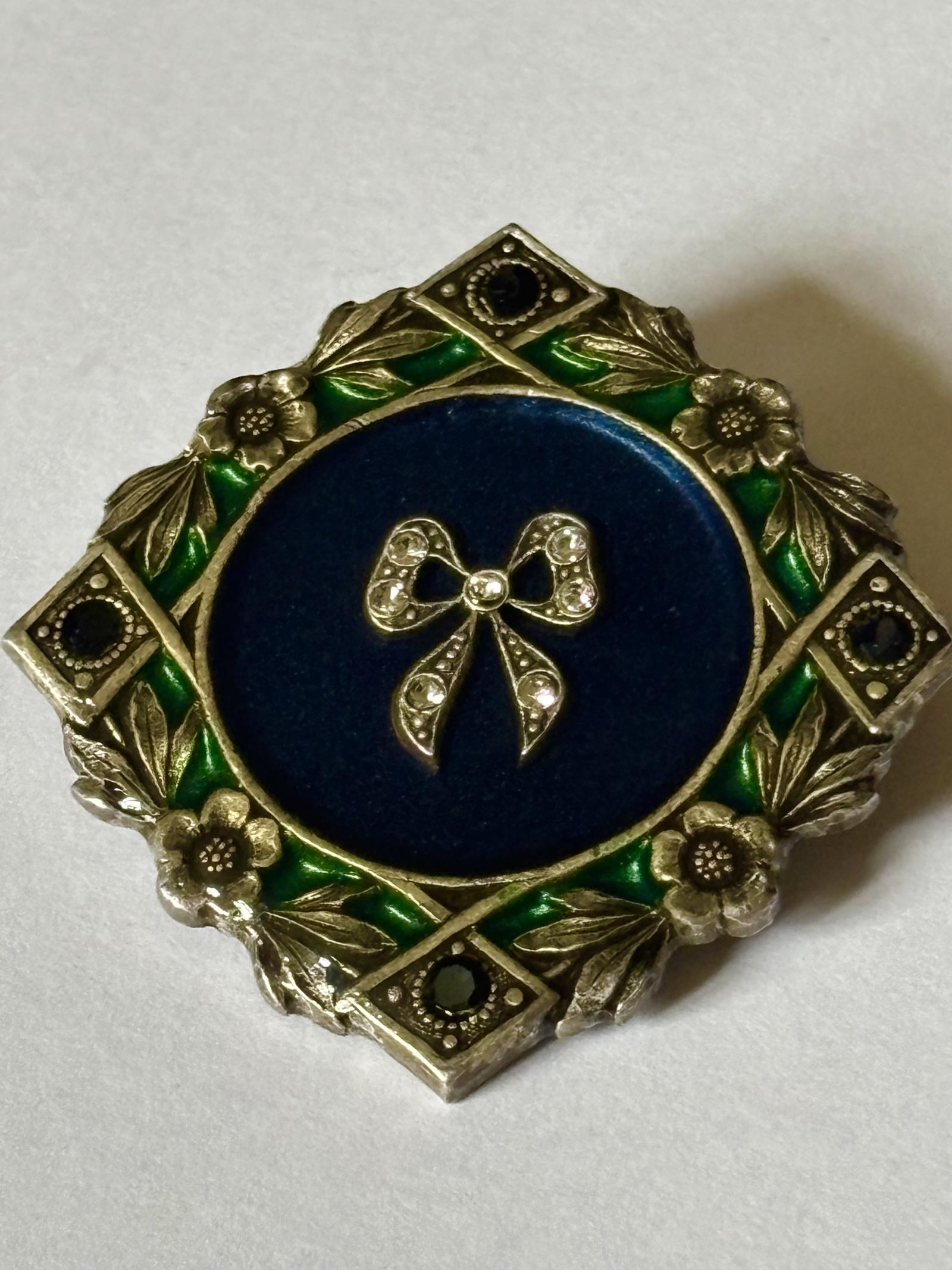 Vintage French Catherine Popesco Brooch Blue & Green Enamel (1 of 7) Vintage French Catherine Popesco Brooch Blue & Green Enamel (1 of 7)