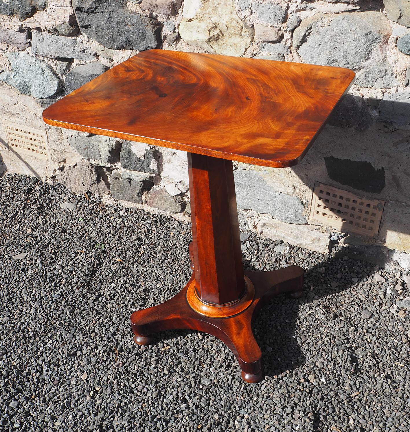 Georgian Scottish Flame Mahogany Table (1 of 5) Georgian Scottish Flame Mahogany Table (1 of 5)