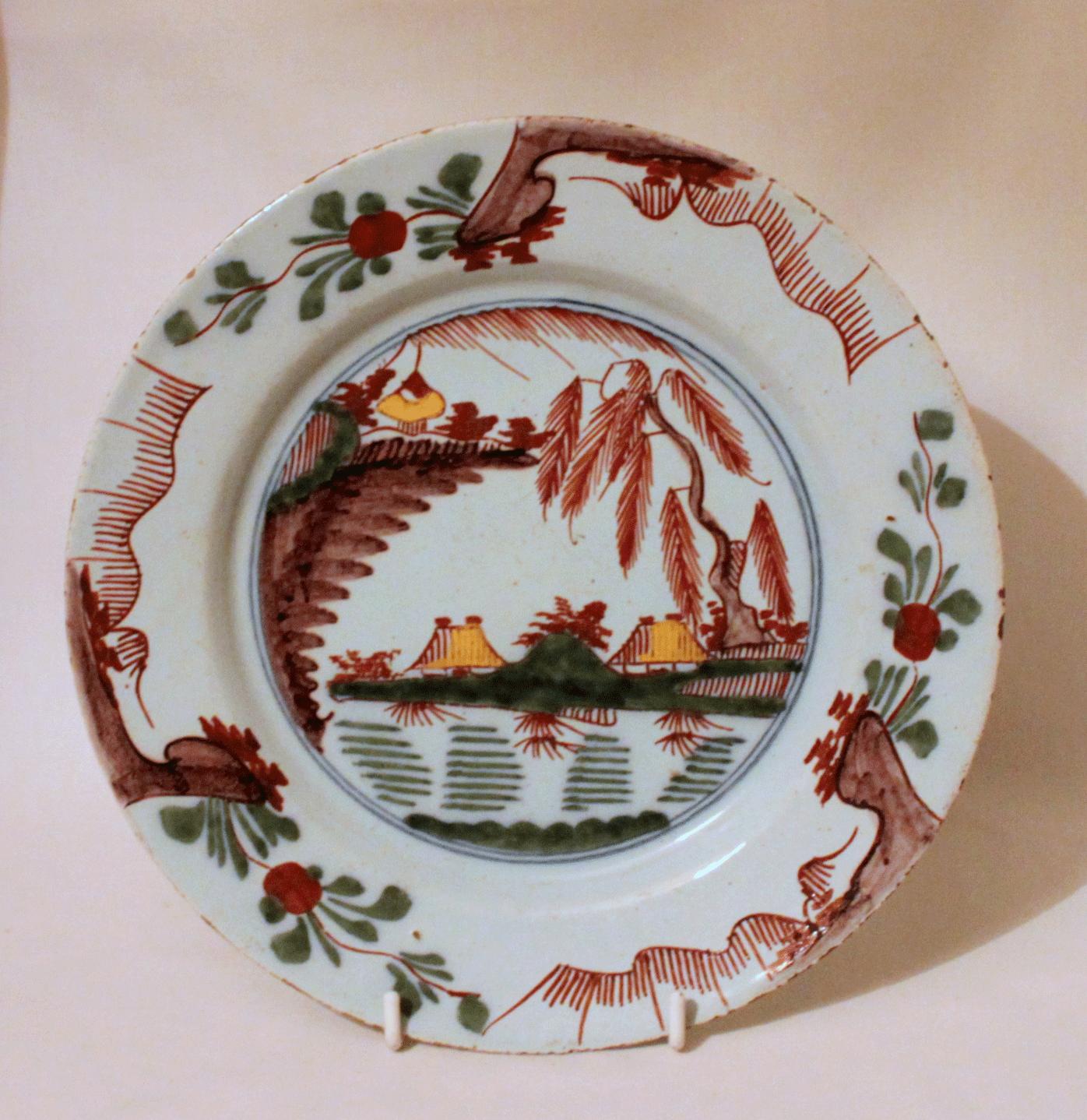 18th Century Dutch Delft Plate (1 of 2) 18th Century Dutch Delft Plate (1 of 2)