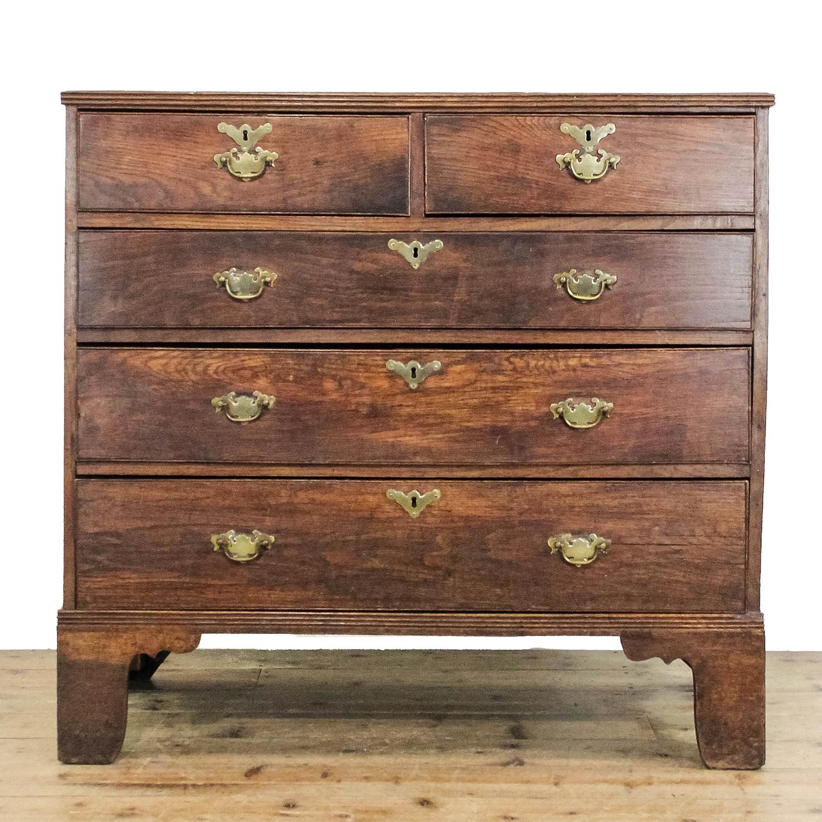 Antique 18th Century Oak Chest Of Drawers (1 of 9)