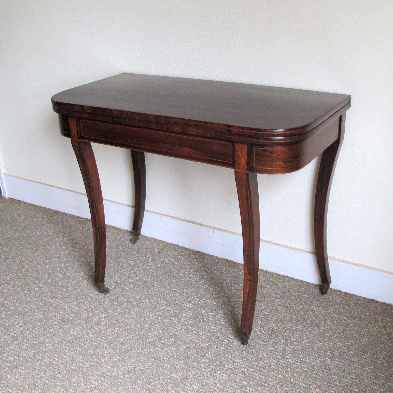 Regency Rosewood Tea Table (1 of 8)
