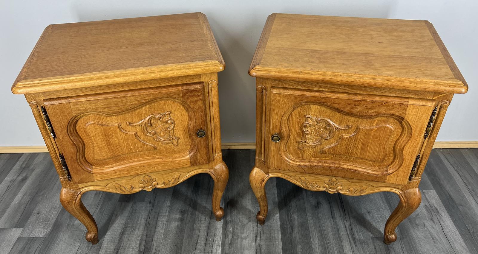 Amazing Pair of French Bedside Tables Cupboards / Cabinets Louis XVI (1 of 13)
