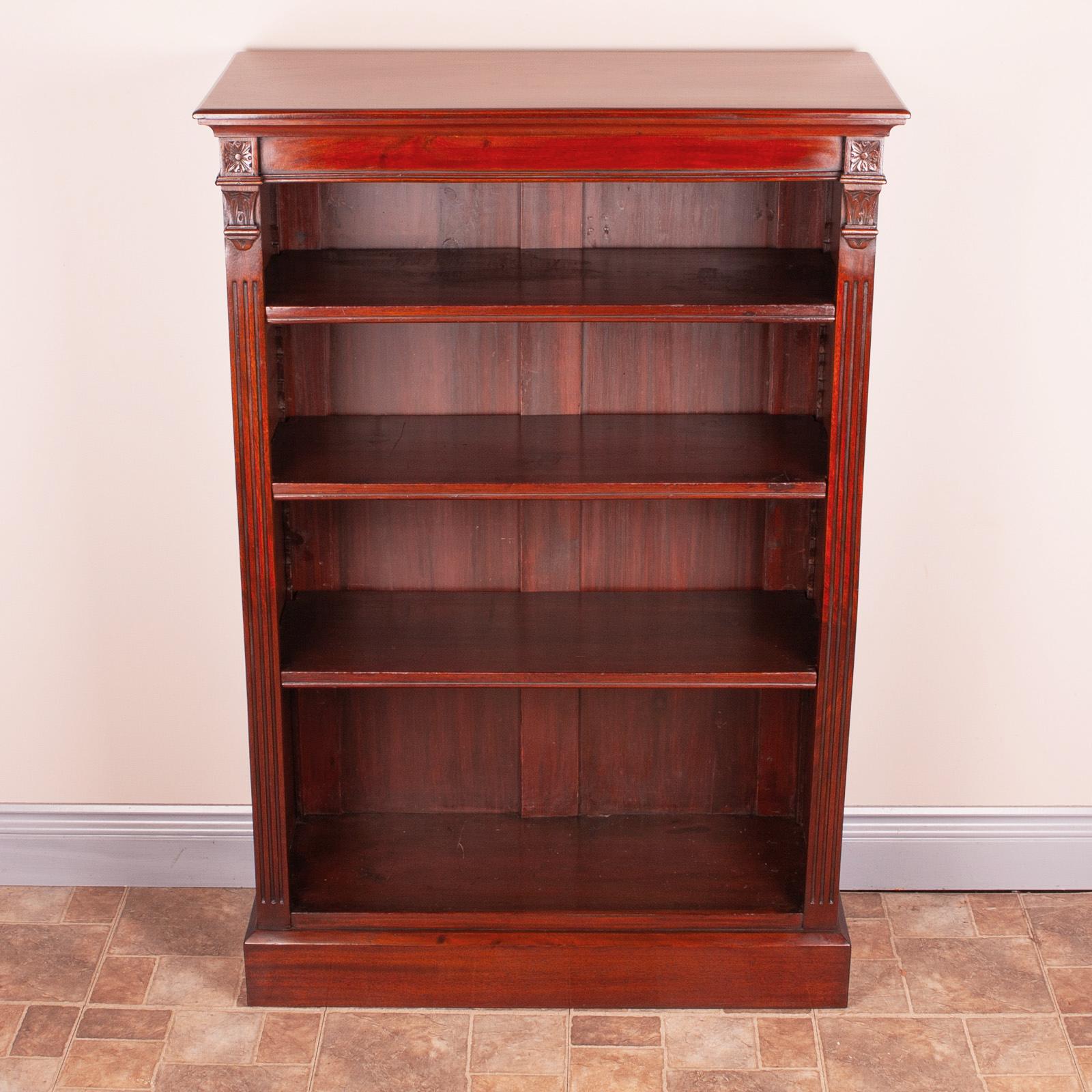 Good Quality Edwardian Mahogany Open Bookcase (1 of 7)