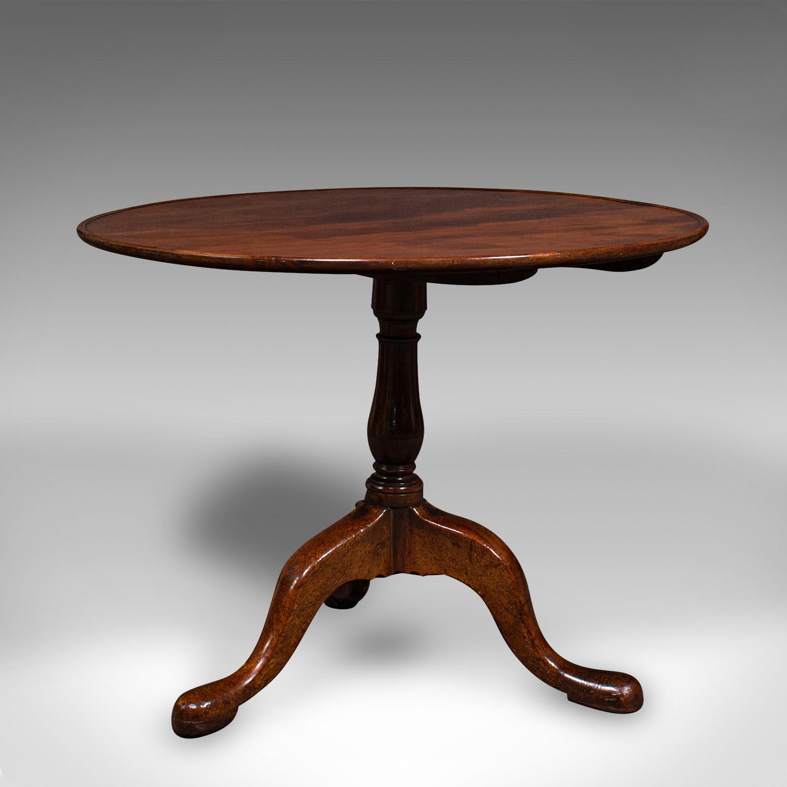 3 Feet Wide Antique Tilt Top Table, English, Reception Hall, Breakfast, Georgian (1 of 12)