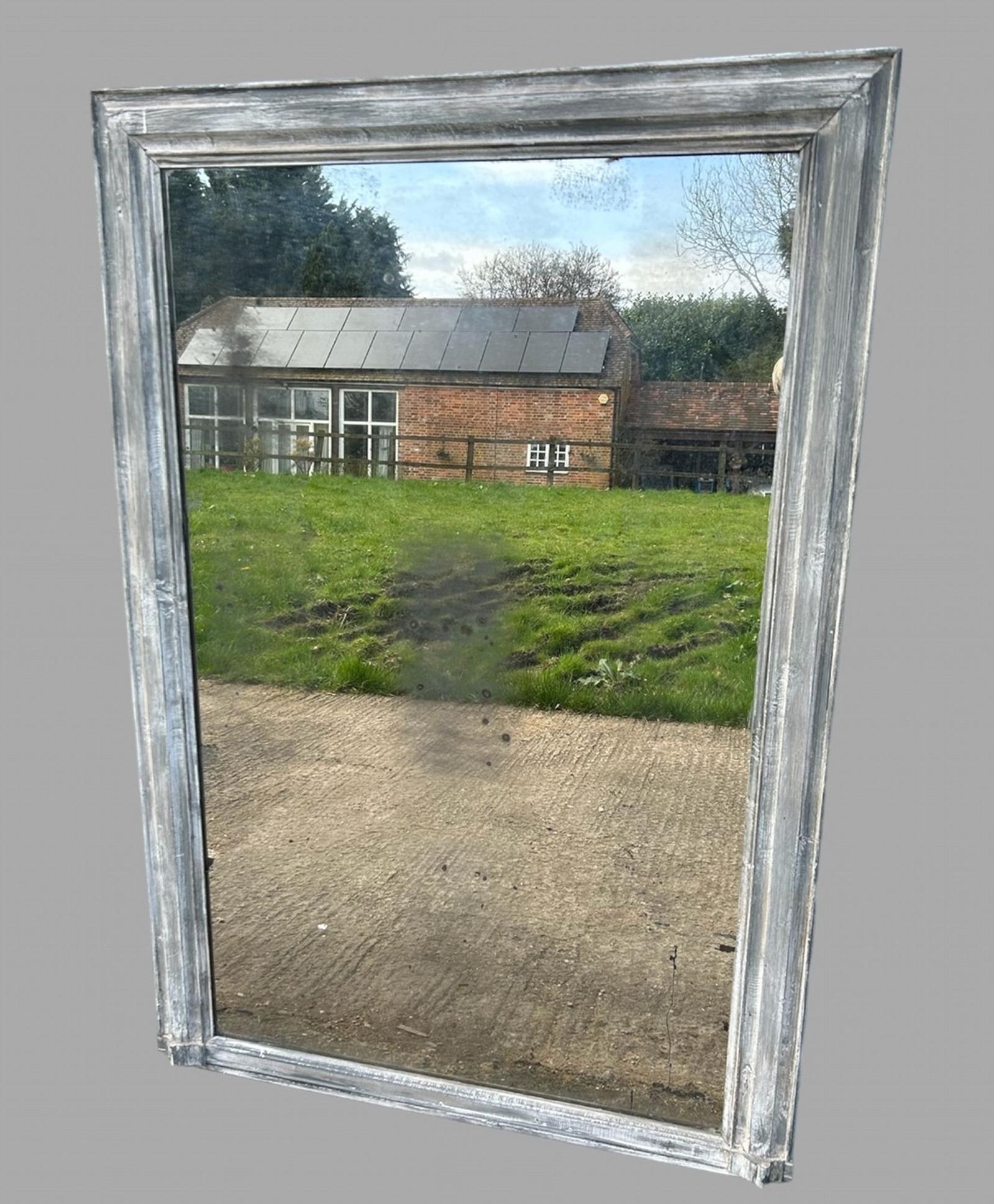 Large Late Victorian Painted Pine Wall Mirror (1 of 5)