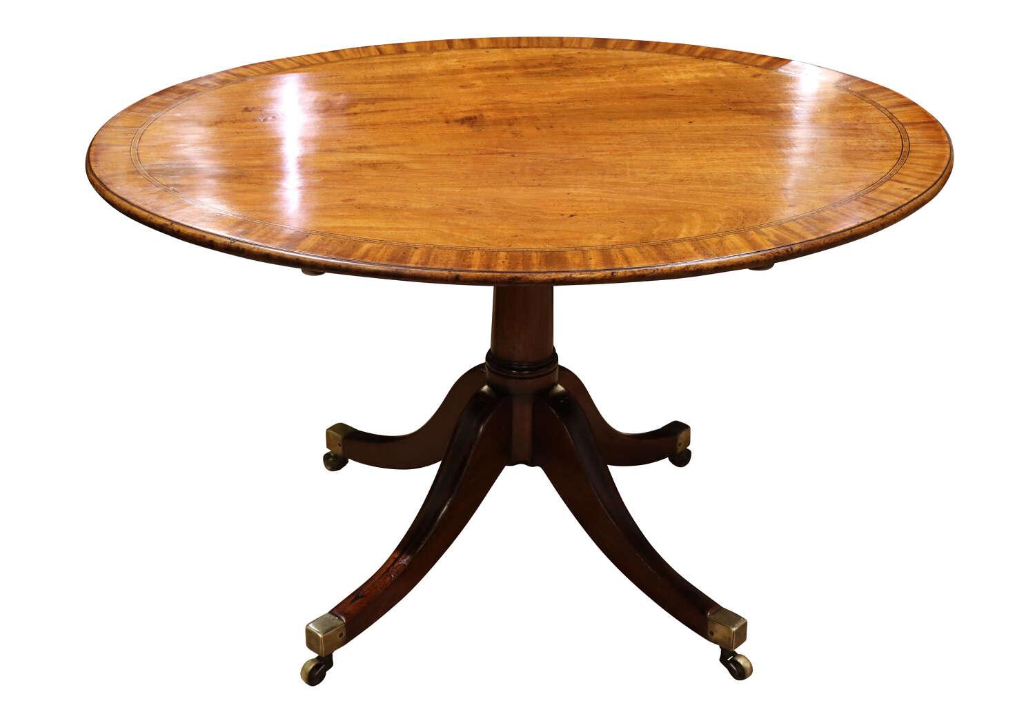 Mahogany Oval Tilt Top Table (1 of 6) Mahogany Oval Tilt Top Table (1 of 6)