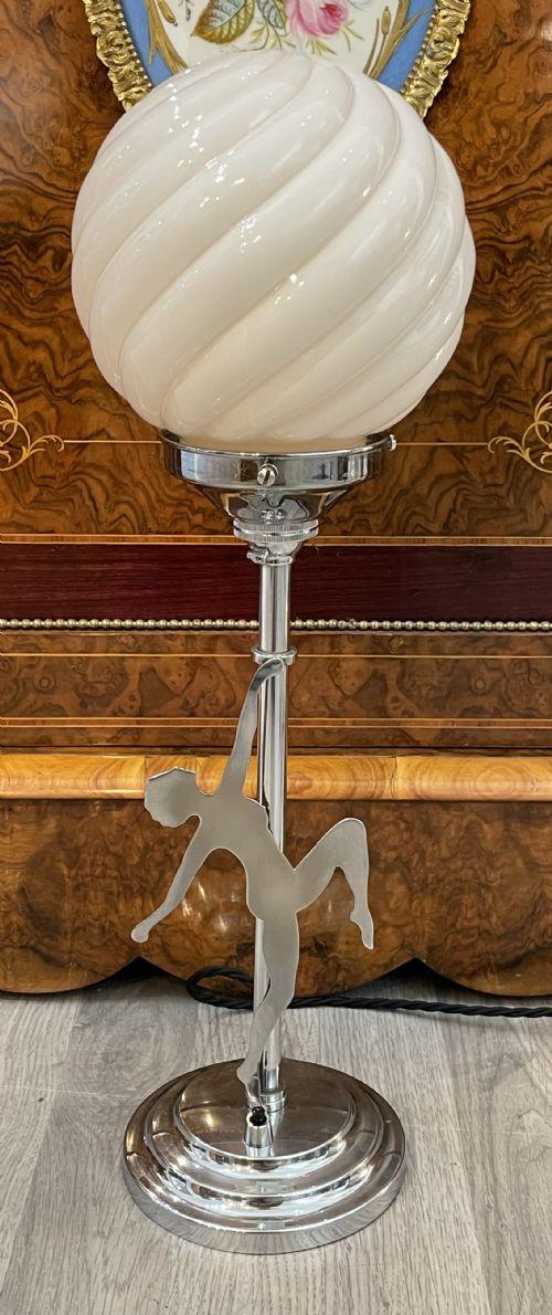 Art Deco Chrome Lady Table Lamp (1 of 5) Art Deco Chrome Lady Table Lamp (1 of 5)