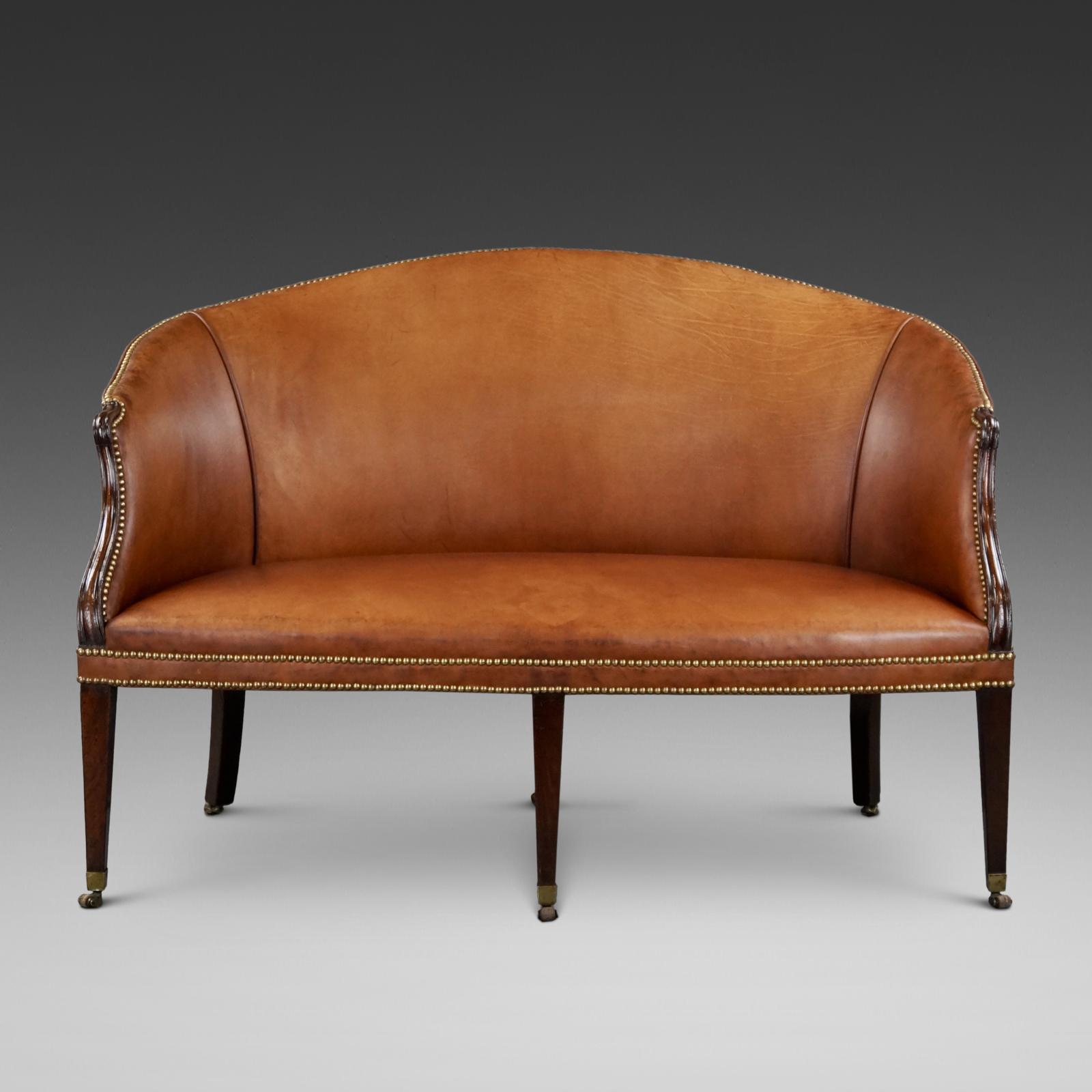 A Rare 18thc Hepplewhite Period Mahogany Sofa (1 of 7)