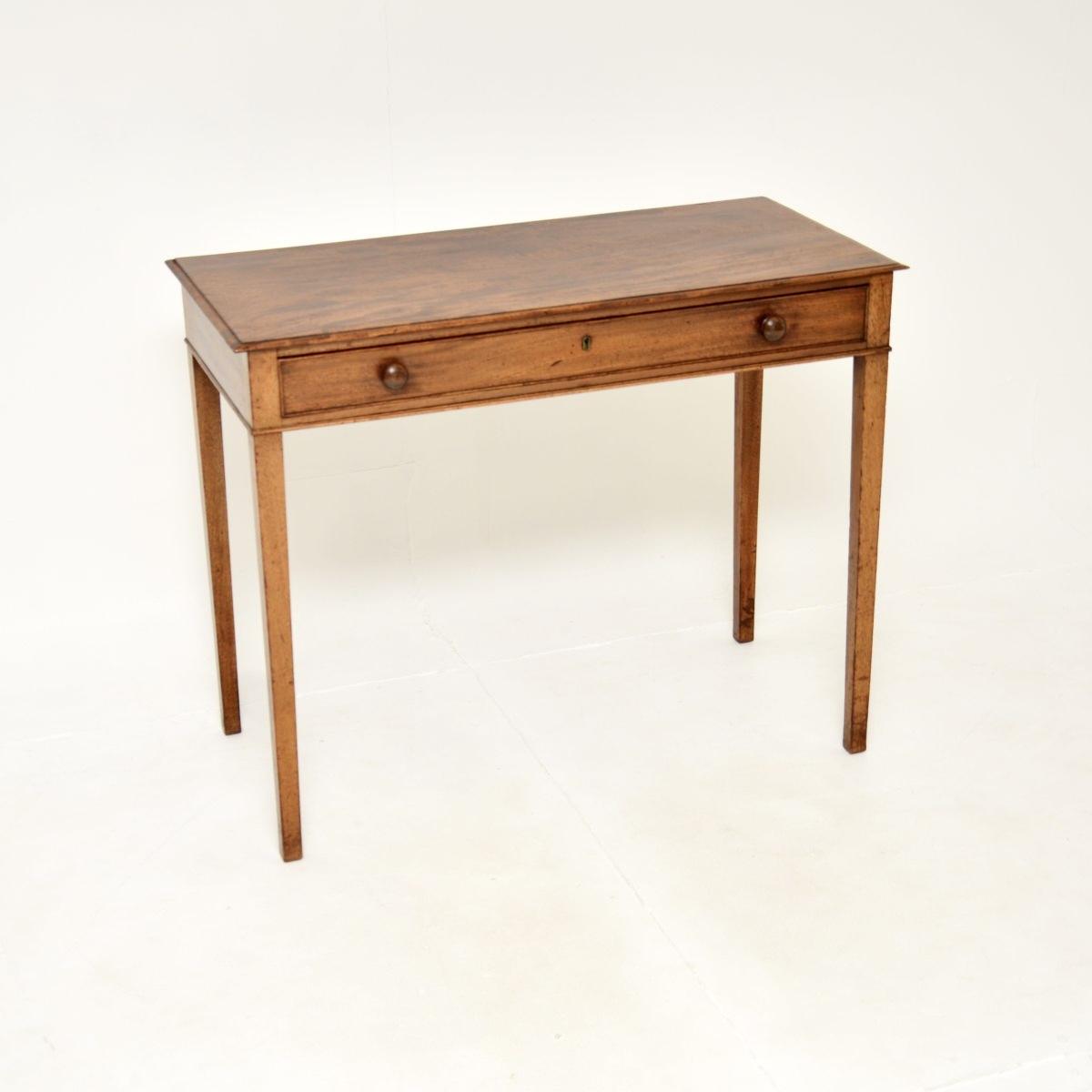 Antique Georgian Period Mahogany Console / Writing Table (1 of 12)