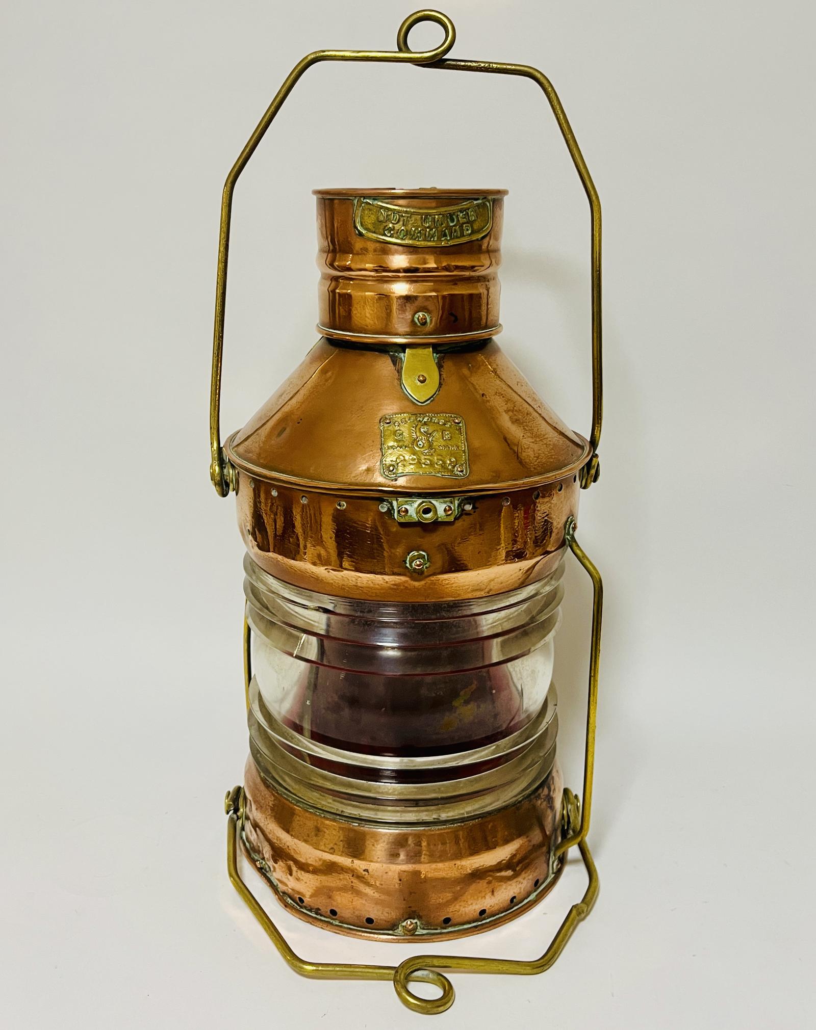 Antique Copper Ship’s Lamp with Oil Burner (1 of 19) Antique Copper Ship’s Lamp with Oil Burner (1 of 19)