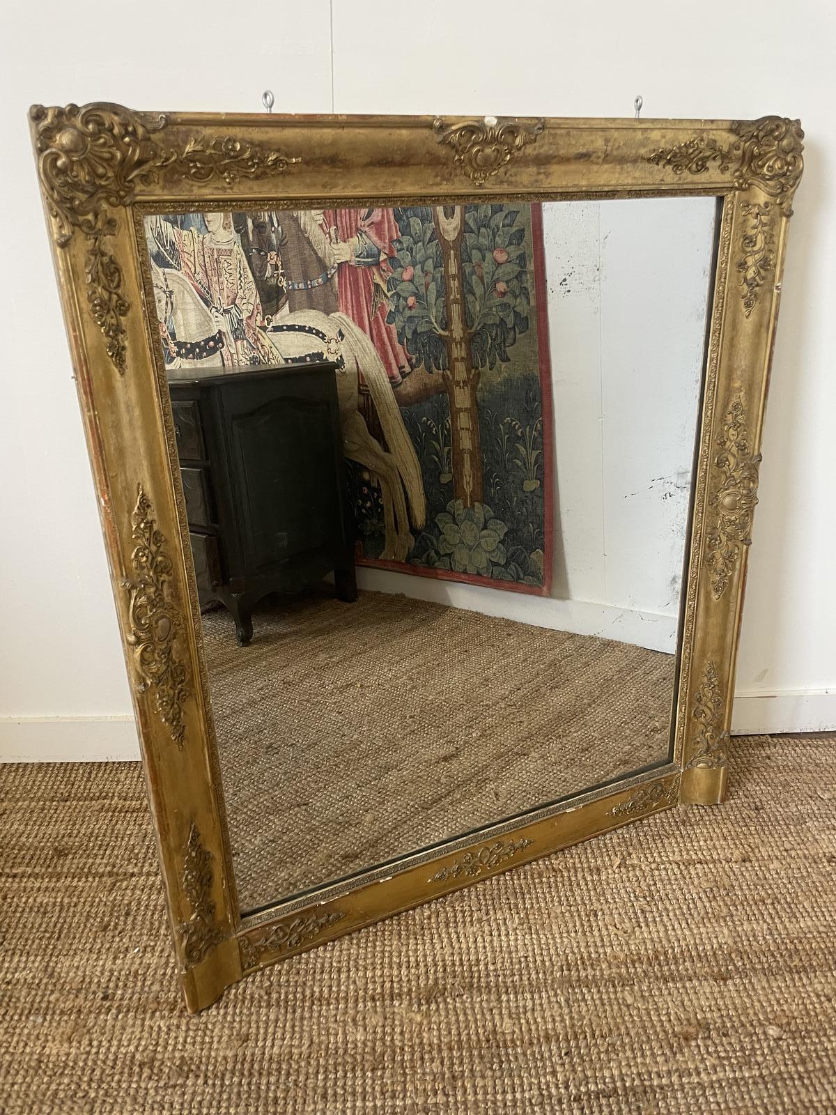 19th Century Gilded Overmantle / Gilt Mirror (1 of 10)