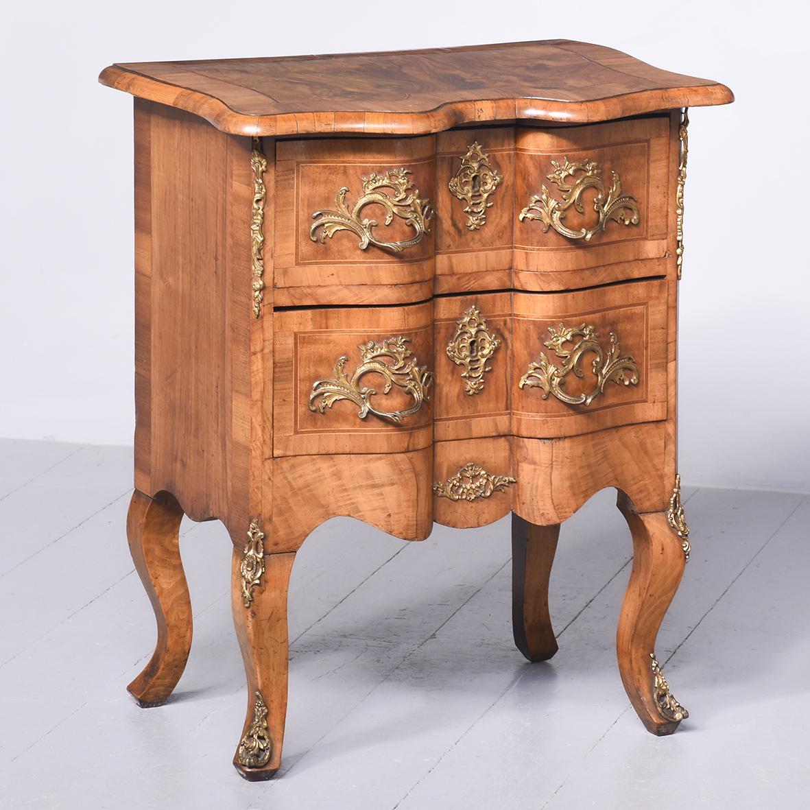 19th Century Inlaid Walnut French Chest of Drawers (1 of 12)