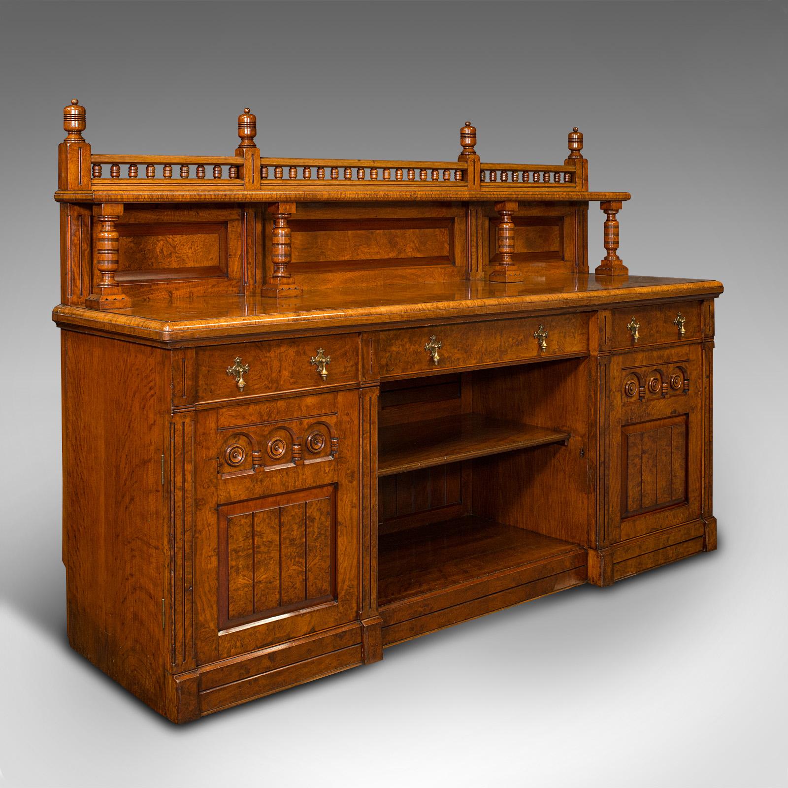 Large Antique Grand Sideboard, Scottish, Oak, Buffet Cabinet, Victorian c.1860 (1 of 12)