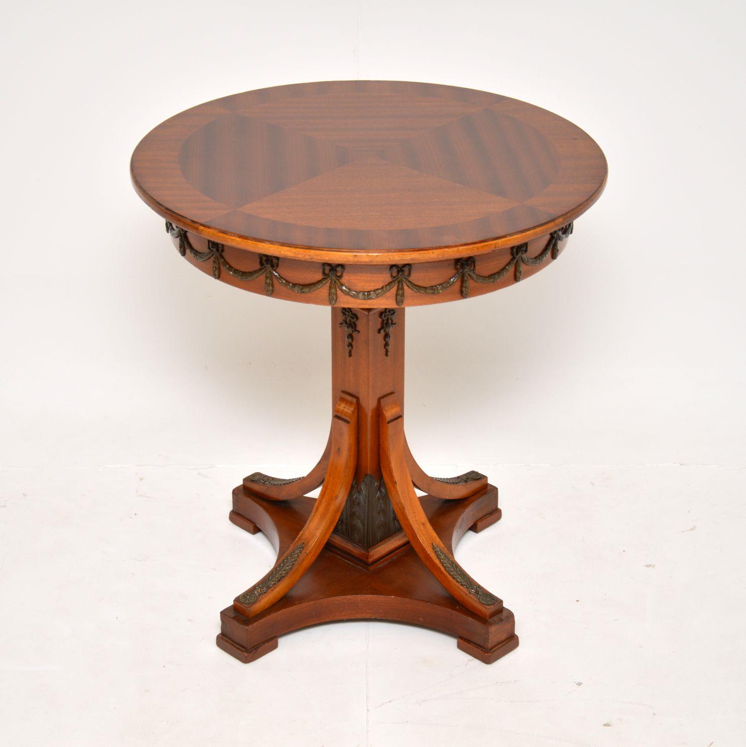 Antique Swedish Mahogany Occasional Side Table (1 of 9) Antique Swedish Mahogany Occasional Side Table (1 of 9)