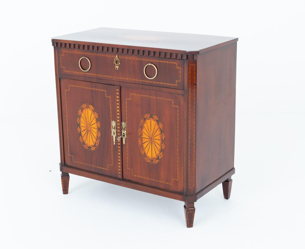 Georgian Mahogany Inlaid Side Cabinet (1 of 5)