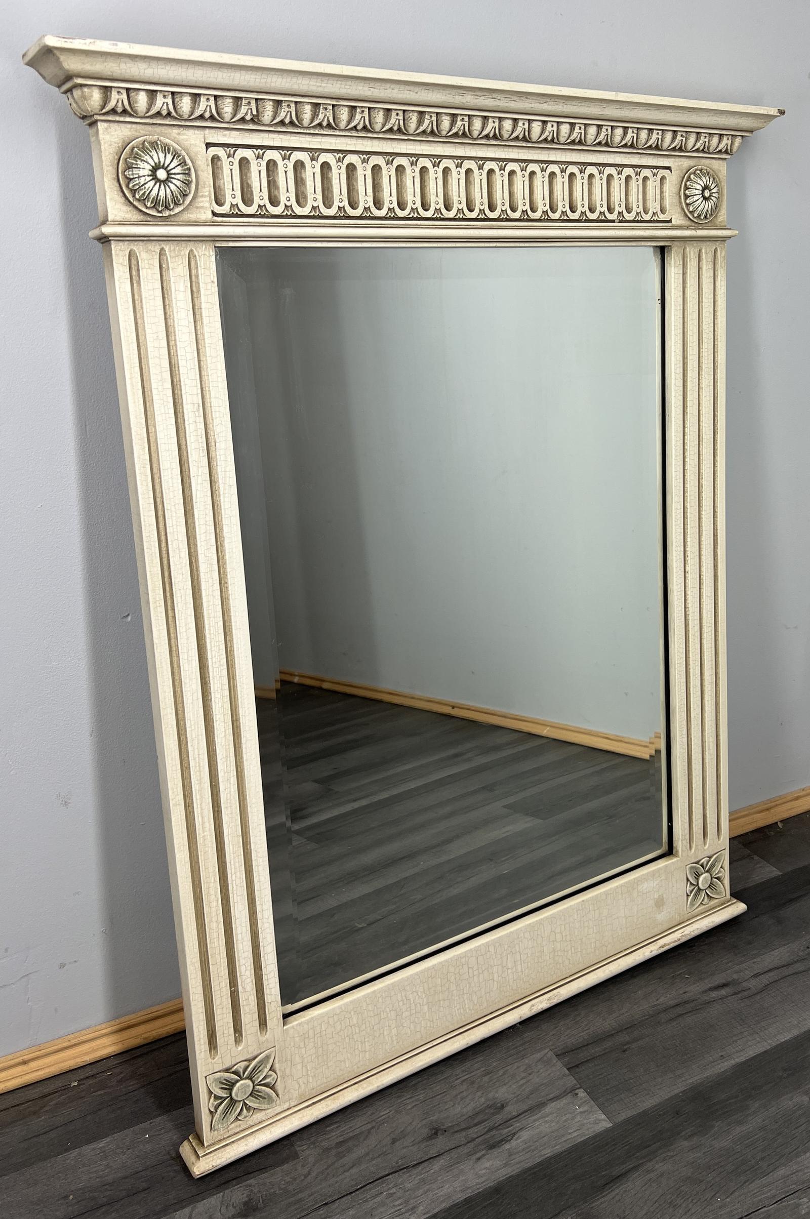 Vintage Shabby Chic Style Carved Wall Mirror Ornate Wall Frame (1 of 8)