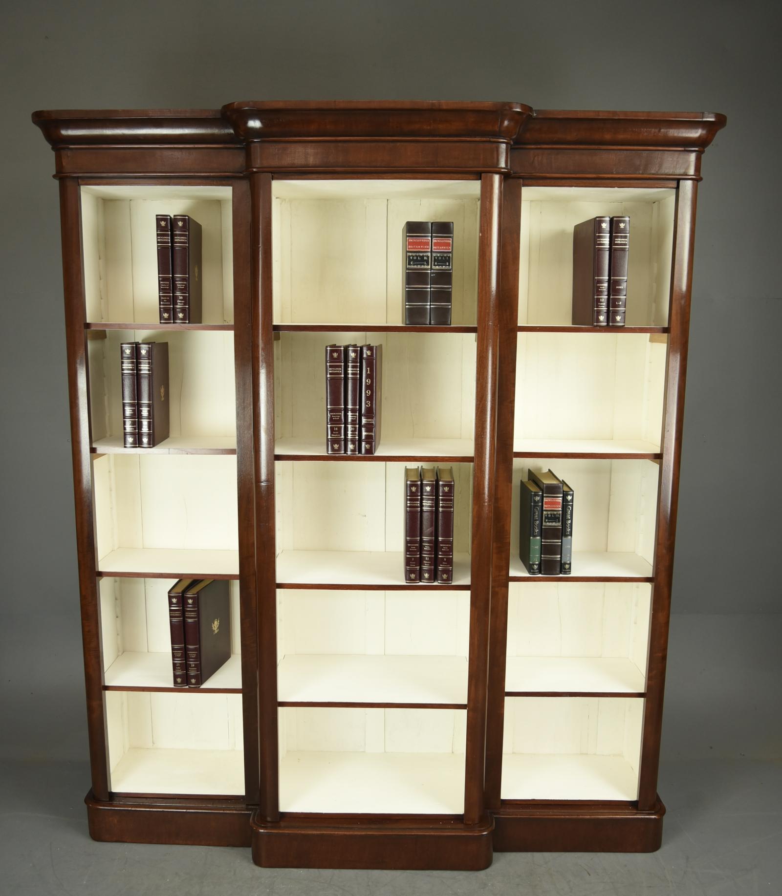 Large Victorian Mahogany Breakfront Bookcase (1 of 4) Large Victorian Mahogany Breakfront Bookcase (1 of 4)