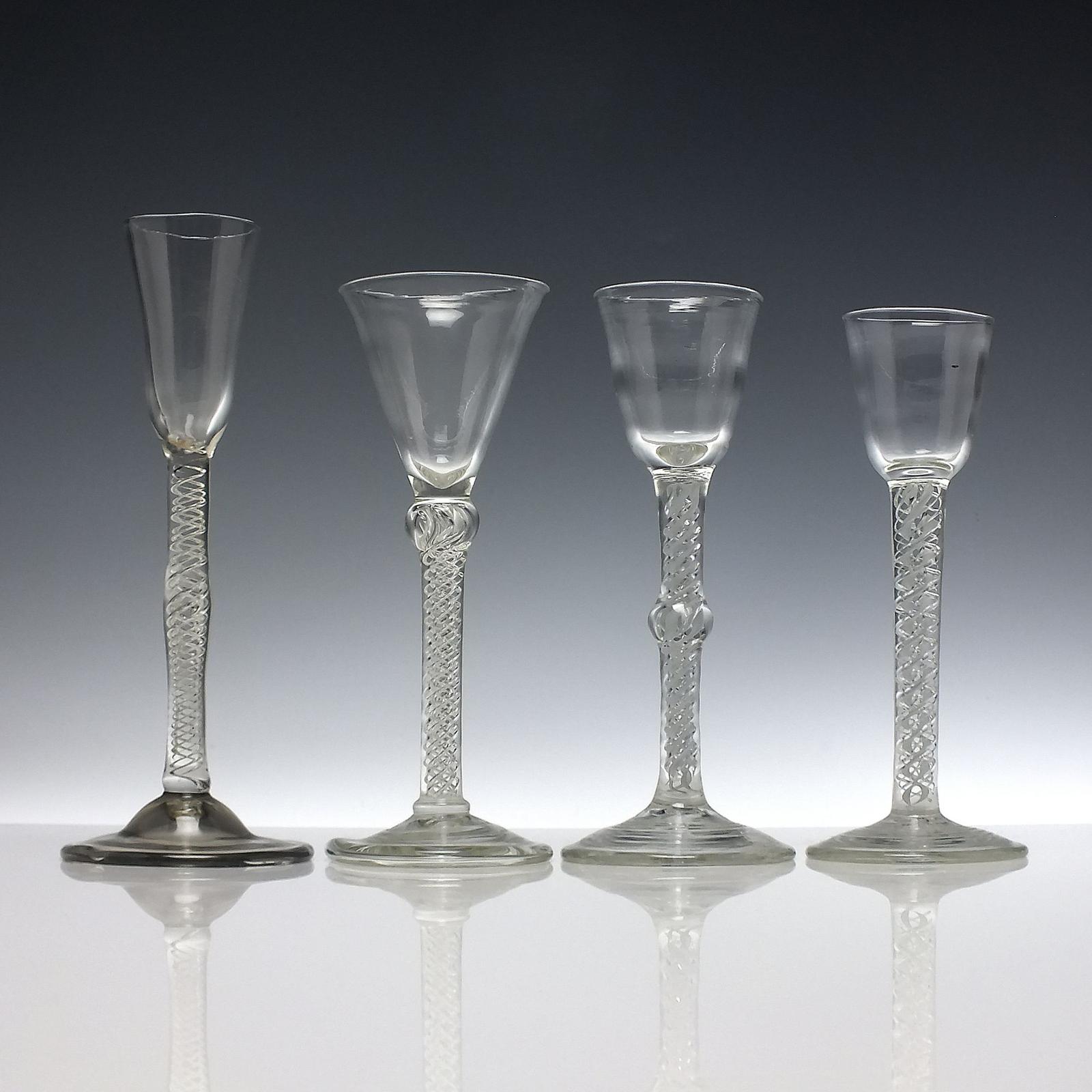 Victorian Mixed Twist And Air Twist Wine Glass Collection (1 of 9)