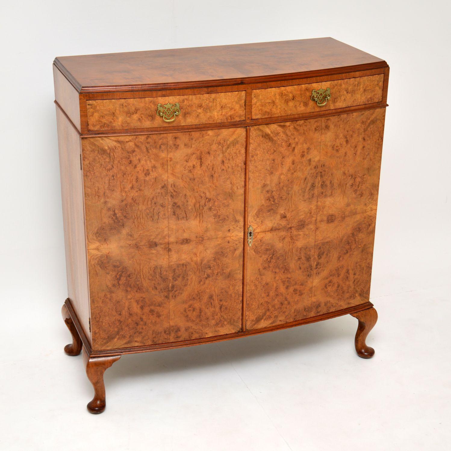 Antique Burr Walnut Two Door Cabinet (1 of 8) Antique Burr Walnut Two Door Cabinet (1 of 8)