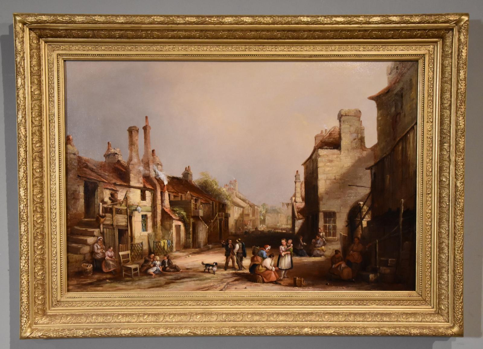 Oil Painting by E Godby "A Village High Street" (1 of 7) Oil Painting by E Godby "A Village High Street" (1 of 7)
