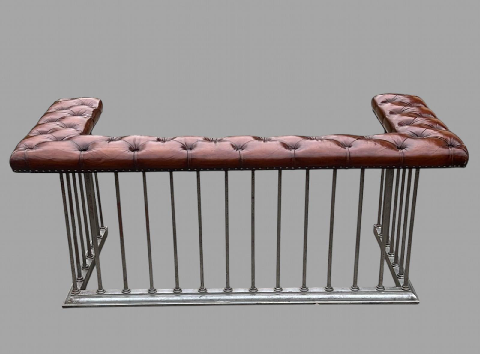 A Lovely Steel and Brown Buttoned Club Fender (1 of 9)