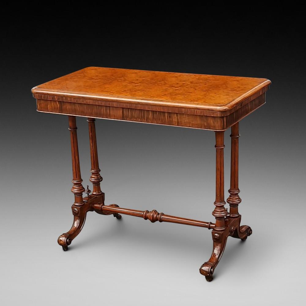 Victorian Burr Walnut Card Table (1 of 7) Victorian Burr Walnut Card Table (1 of 7)