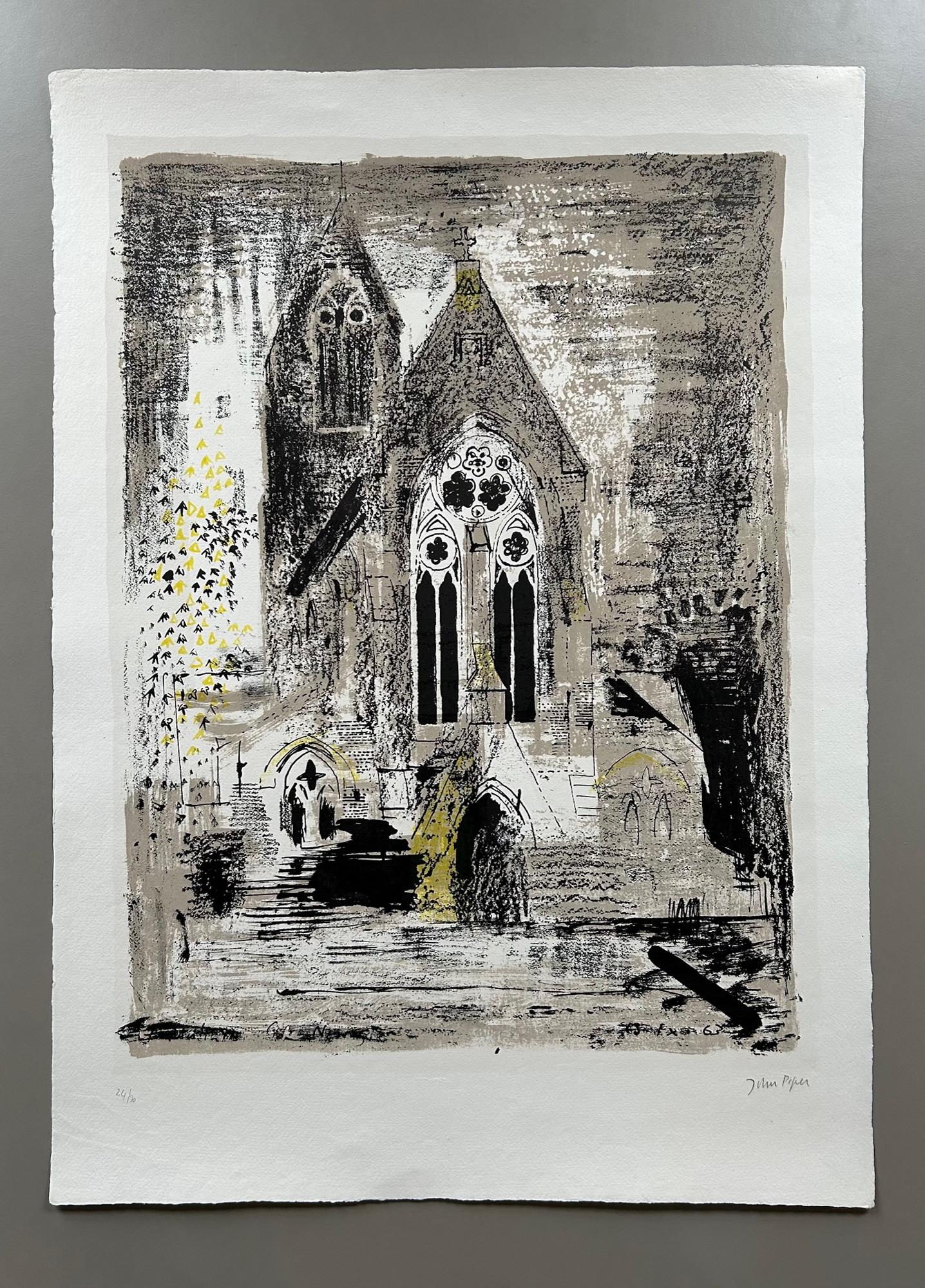 John Piper Limited Edition Signed Lithograph of St Matthias Church (1 of 8)