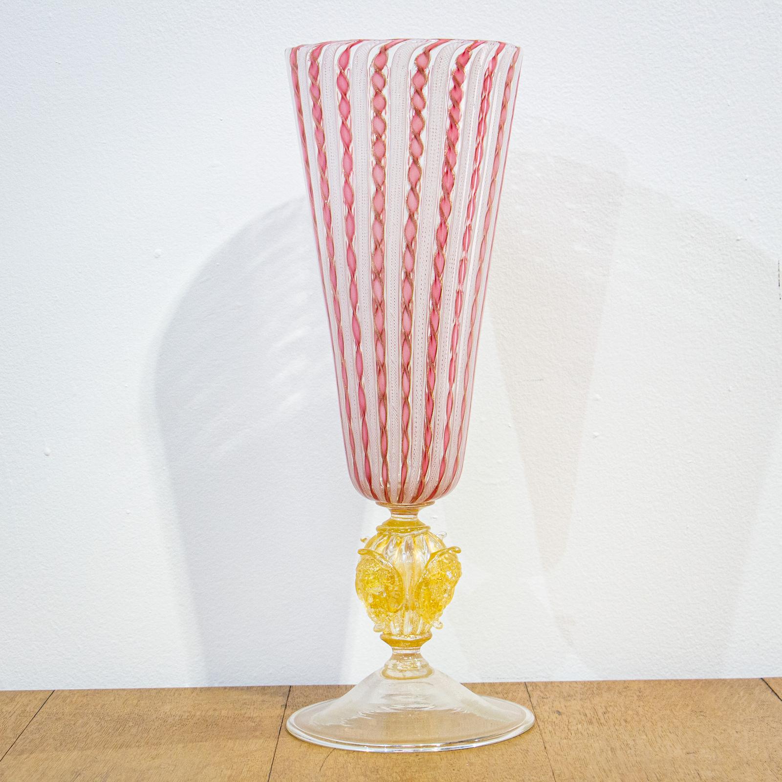 19th Century Murano Latticino Vase (1 of 8) 19th Century Murano Latticino Vase (1 of 8)
