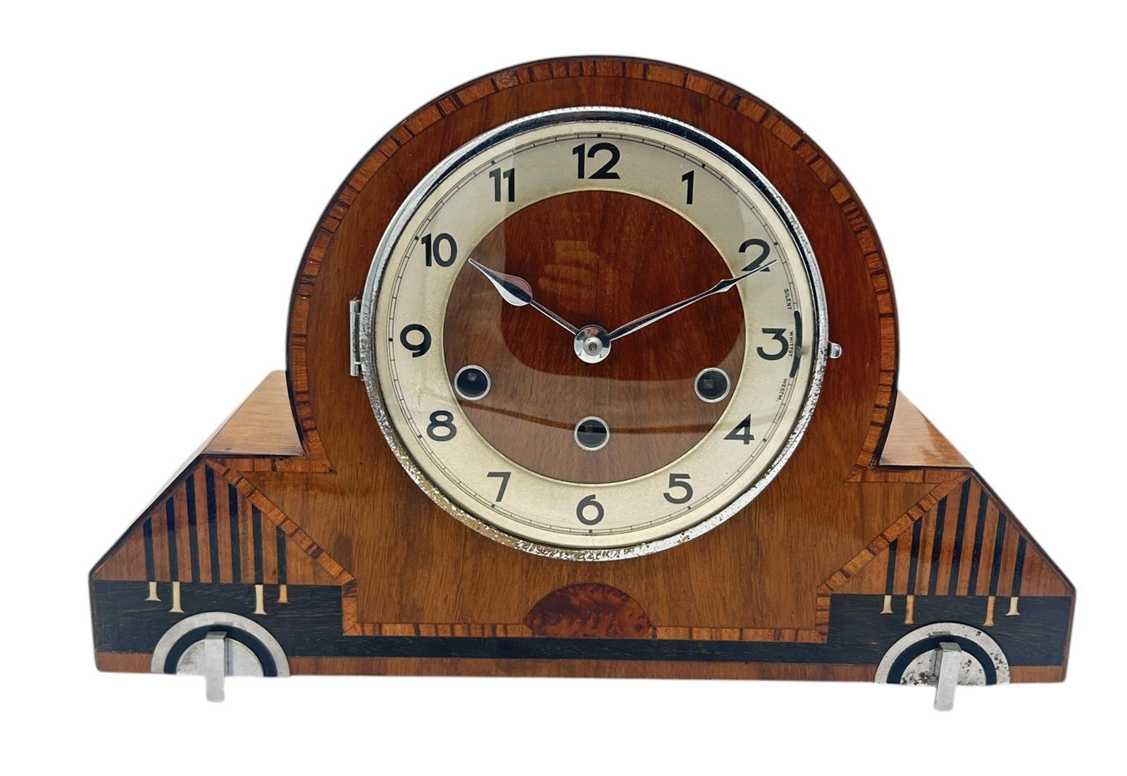 Exquisite Art Deco Musical Double Chime Mantel Clock ca.1920 (1 of 14)