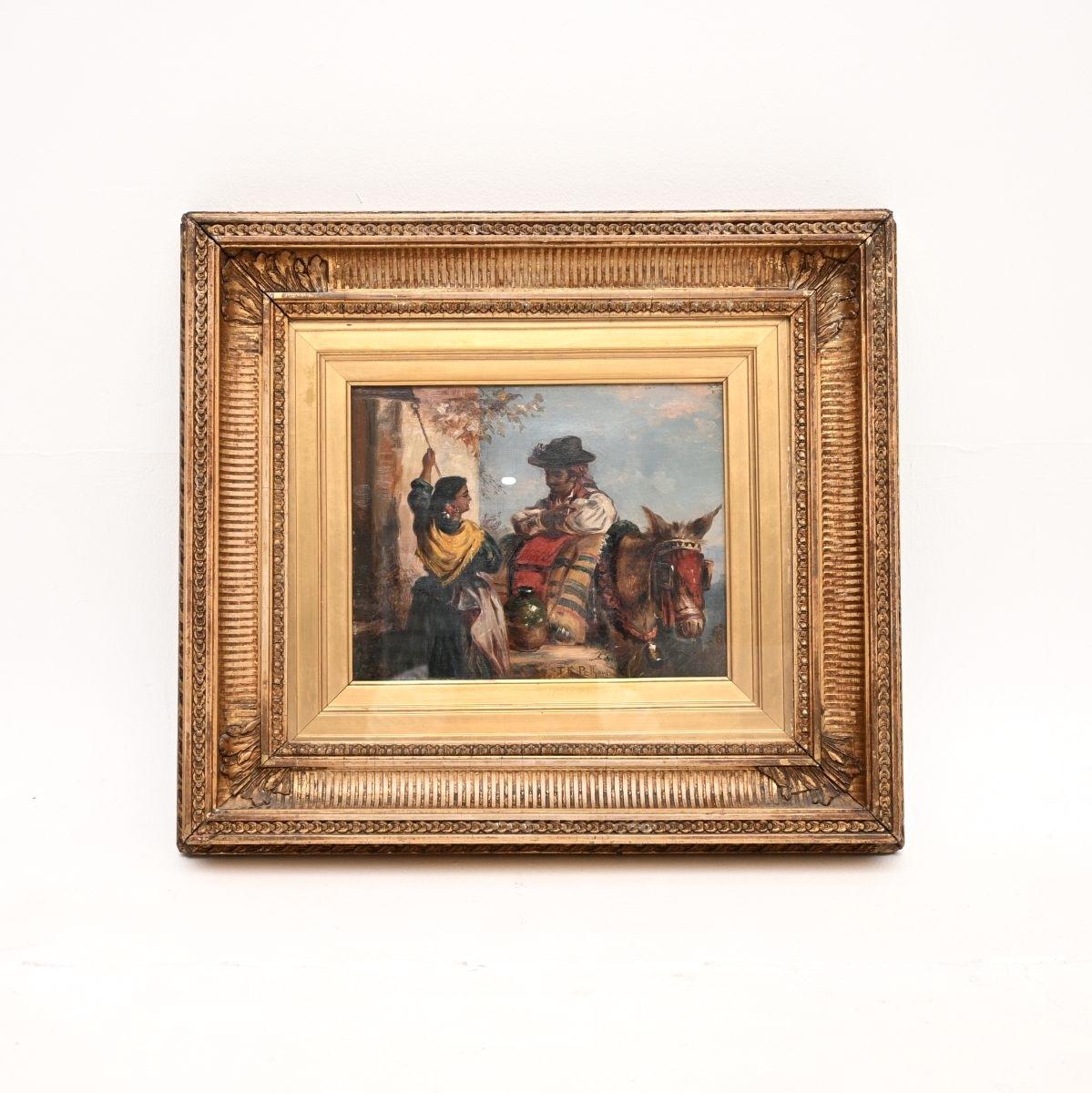 Antique Framed Oil Painting by Thomas Kent Pelham (1831 – 1907) (1 of 7) Antique Framed Oil Painting by Thomas Kent Pelham (1831 – 1907) (1 of 7)