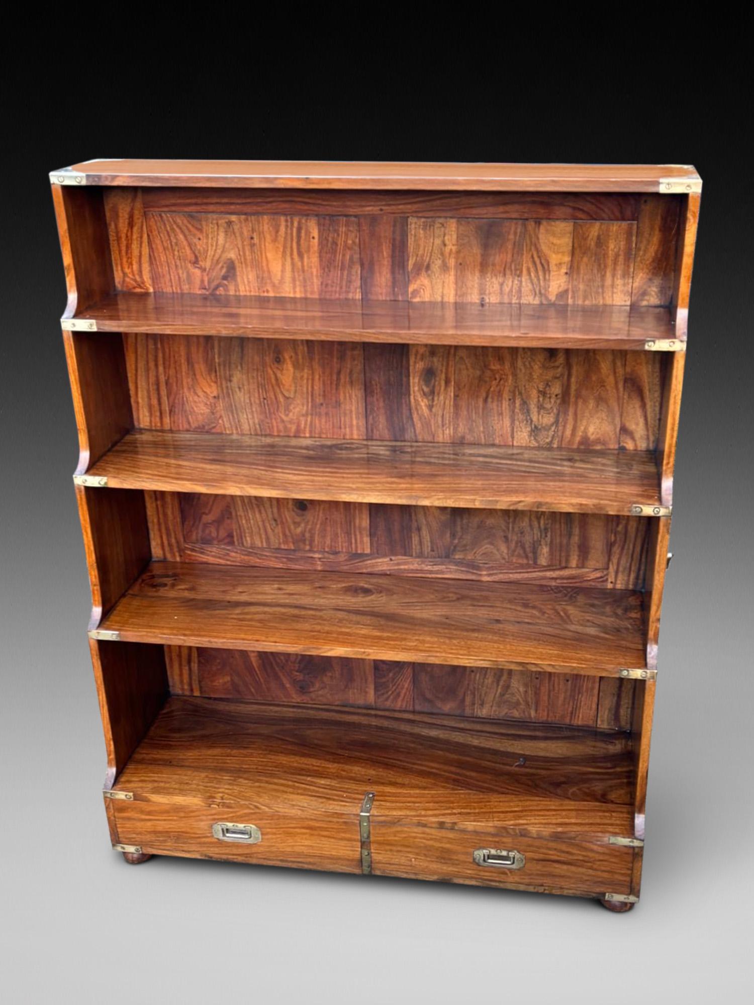 20th Century Walnut Waterfall Bookcase (1 of 5)