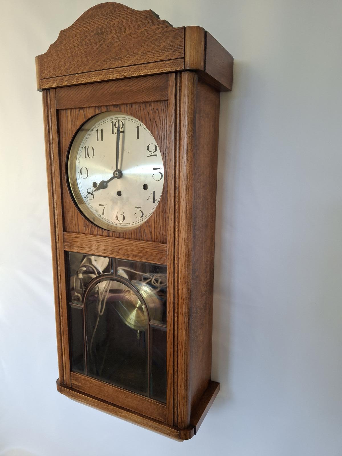 Westminster-chime, Golden Oak, Wall Clock (1 of 5)