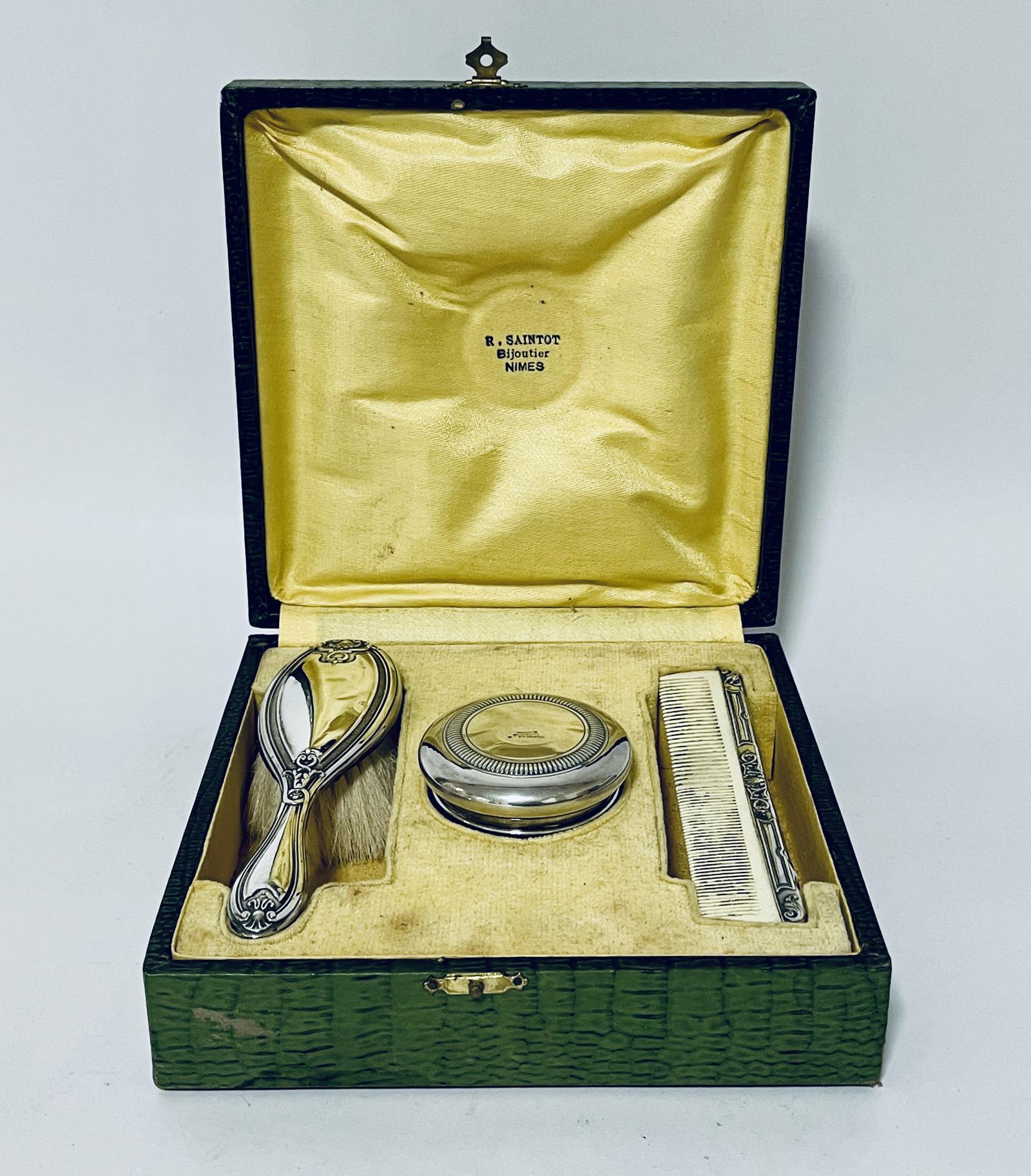 Antique French Silver Vanity / Christening Set (1 of 24) Antique French Silver Vanity / Christening Set (1 of 24)