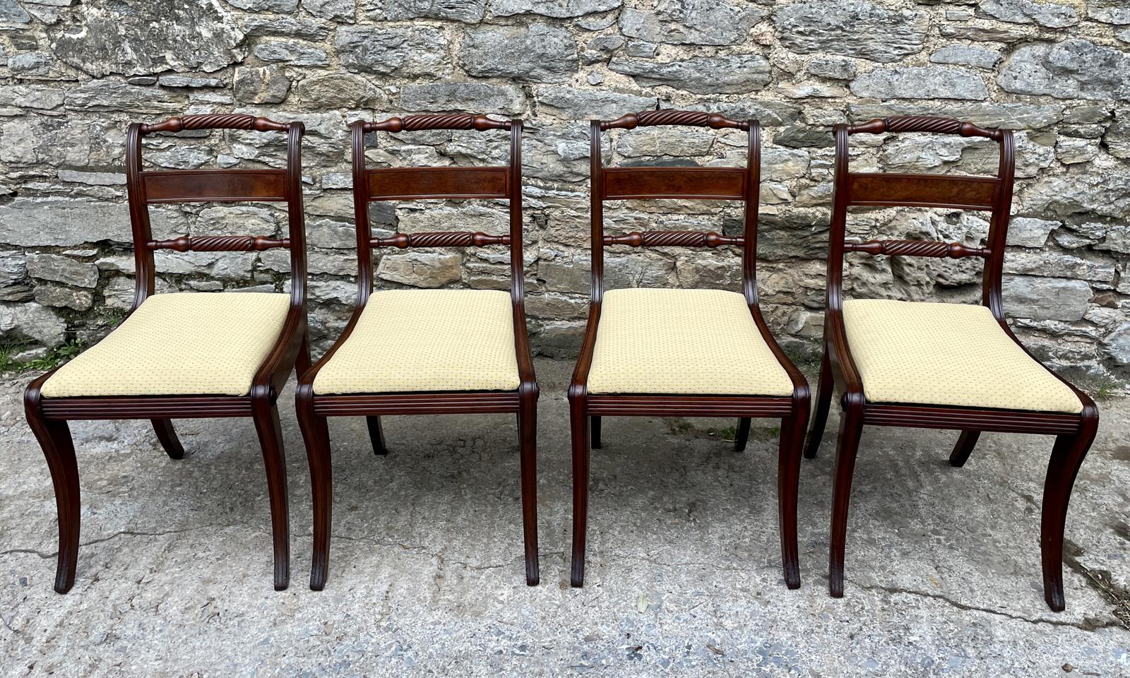 Set of 4 Regency Mahogany Dining Chairs (1 of 21) Set of 4 Regency Mahogany Dining Chairs (1 of 21)