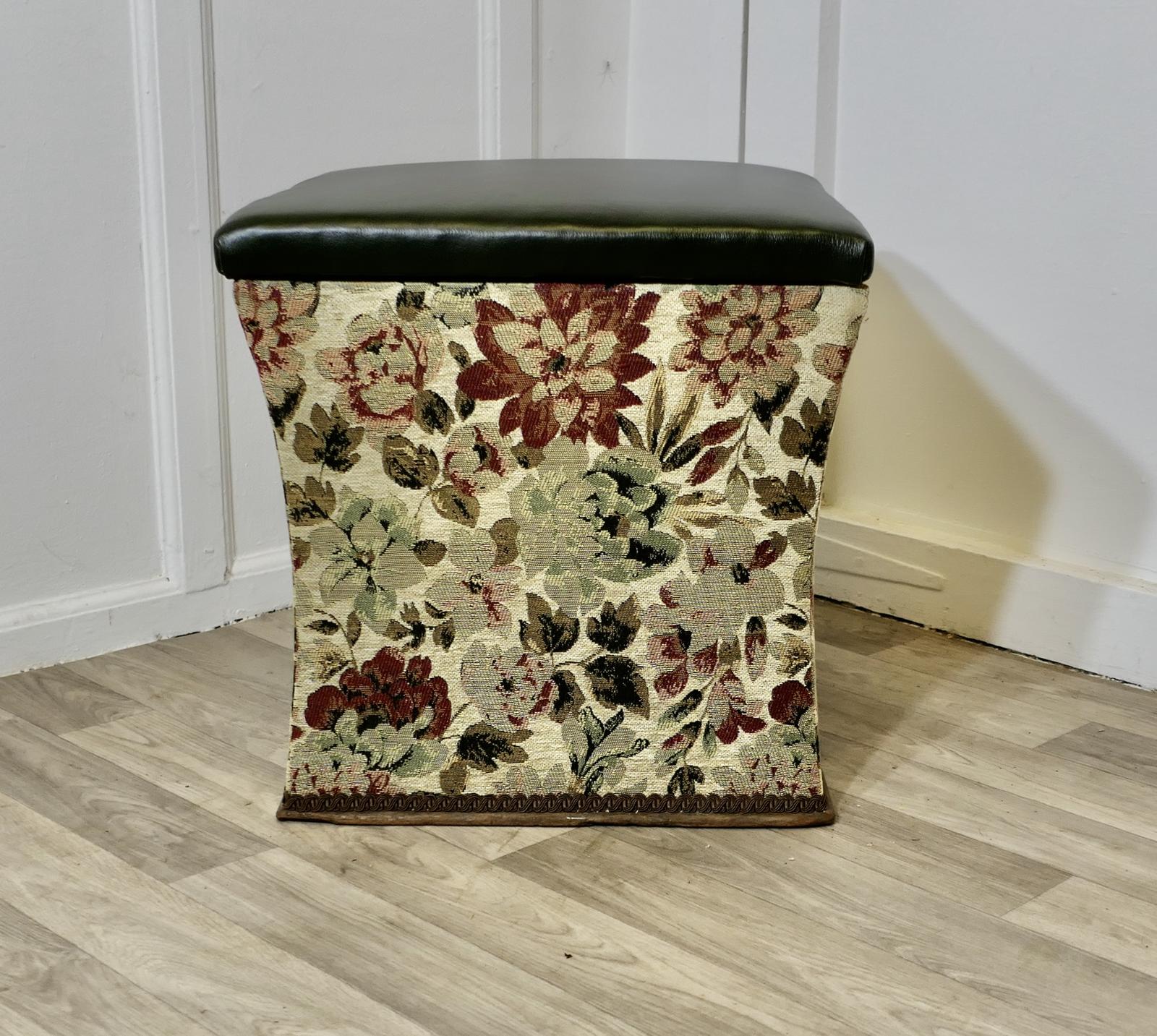 Regency Curved Upholstered Ottoman / Window Stool (1 of 6)