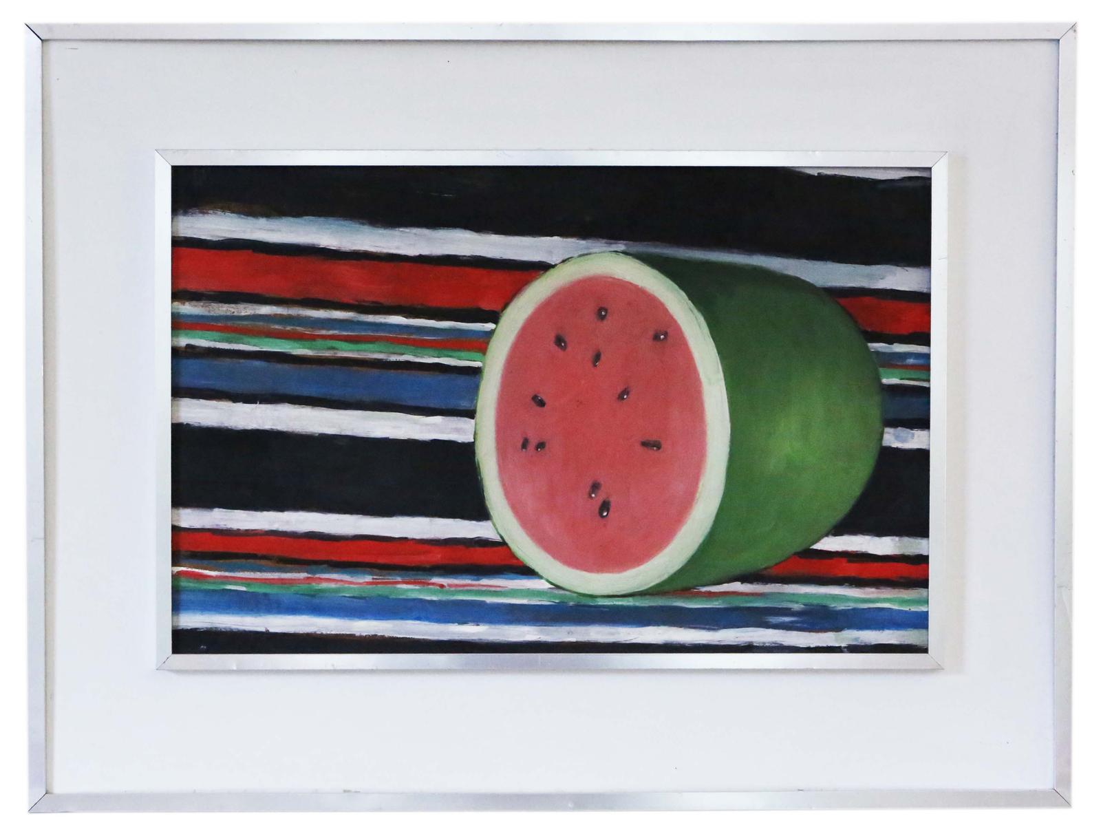 Large Oil on Board Still Life Painting Artwork Manner of Mary Fedden Vintage Antique (1 of 7)