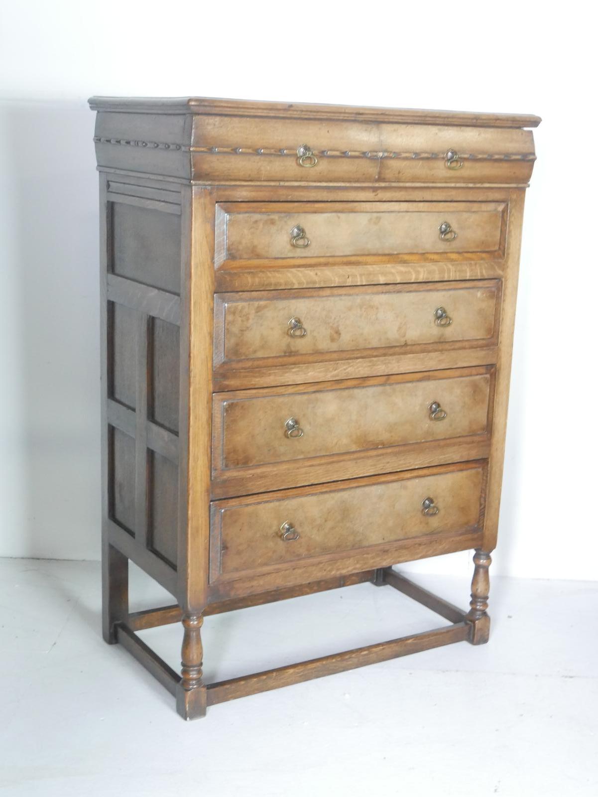 Oak & Walnut Chest of Drawers (1 of 15)