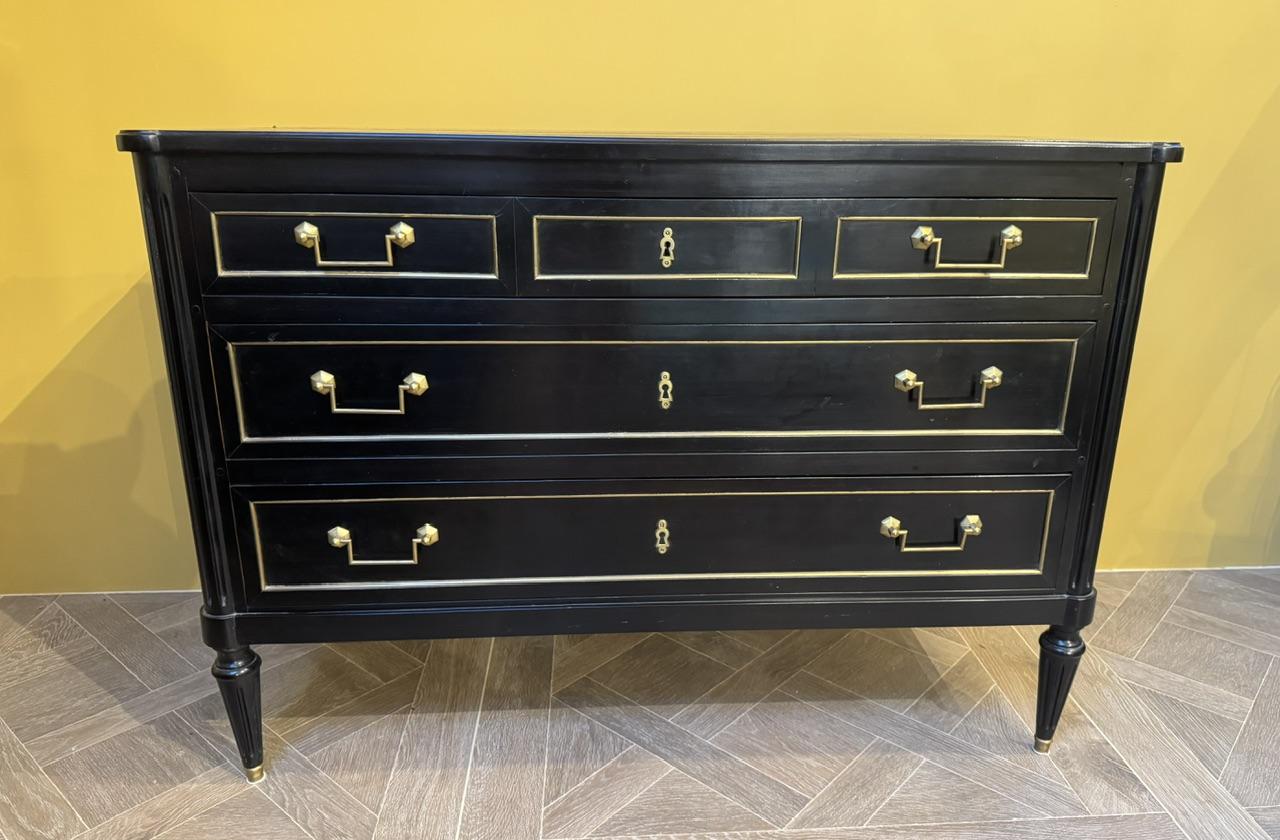 French Louis XVI Ebonised Commode (1 of 12) French Louis XVI Ebonised Commode (1 of 12)