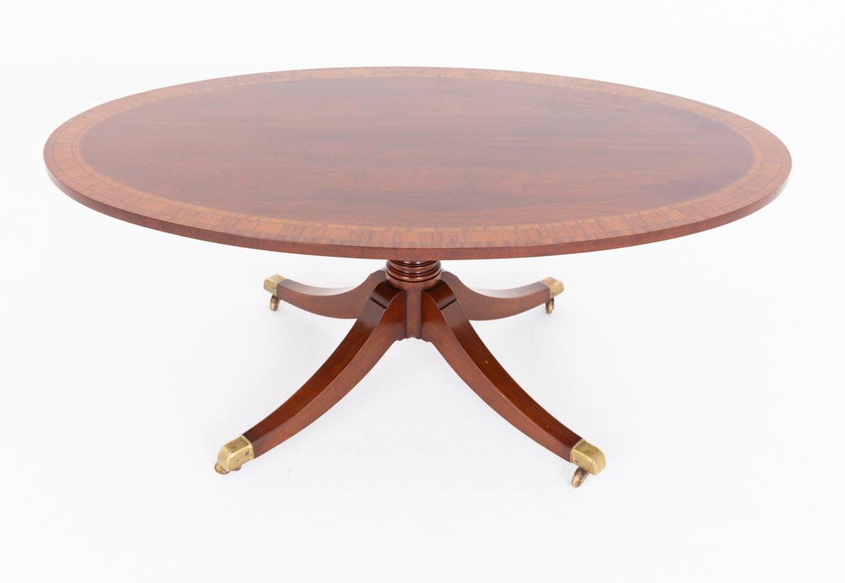Mahogany Oval Coffee Table (1 of 7) Mahogany Oval Coffee Table (1 of 7)