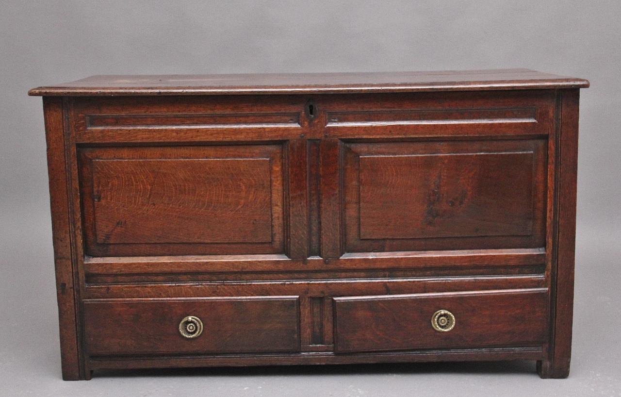18th Century Antique Oak Mule Chest from the Georgian Period (1 of 12)